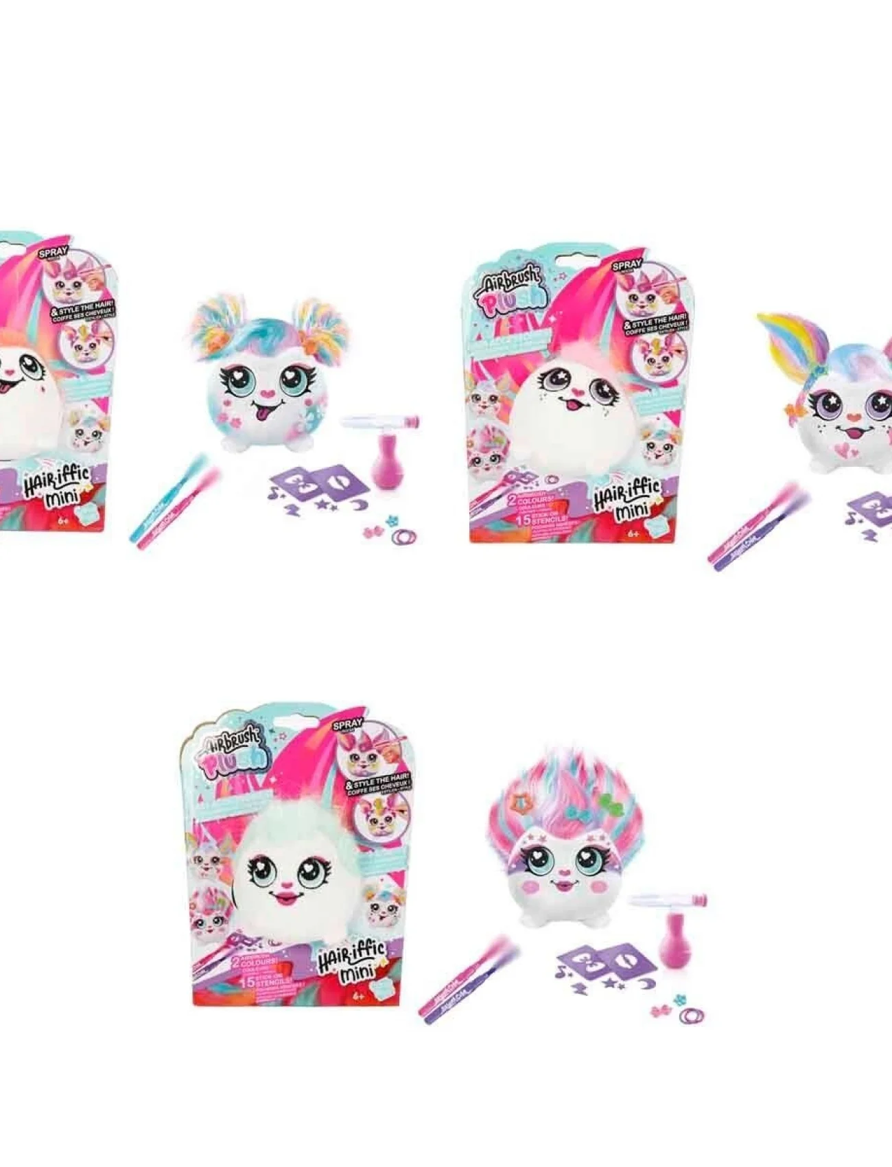45539 SUN-CNL-HOBİ SET AIRBRUSH PLUSH HAIR IFFIC MINI 3R