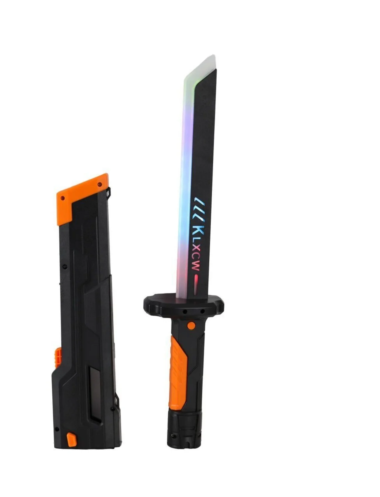 456-38M 44 CM KIVILCIM ÇIKARAN FARKLI RENKLERDE LED IŞIN KILICI 2 KILIÇ BİRLEŞTR