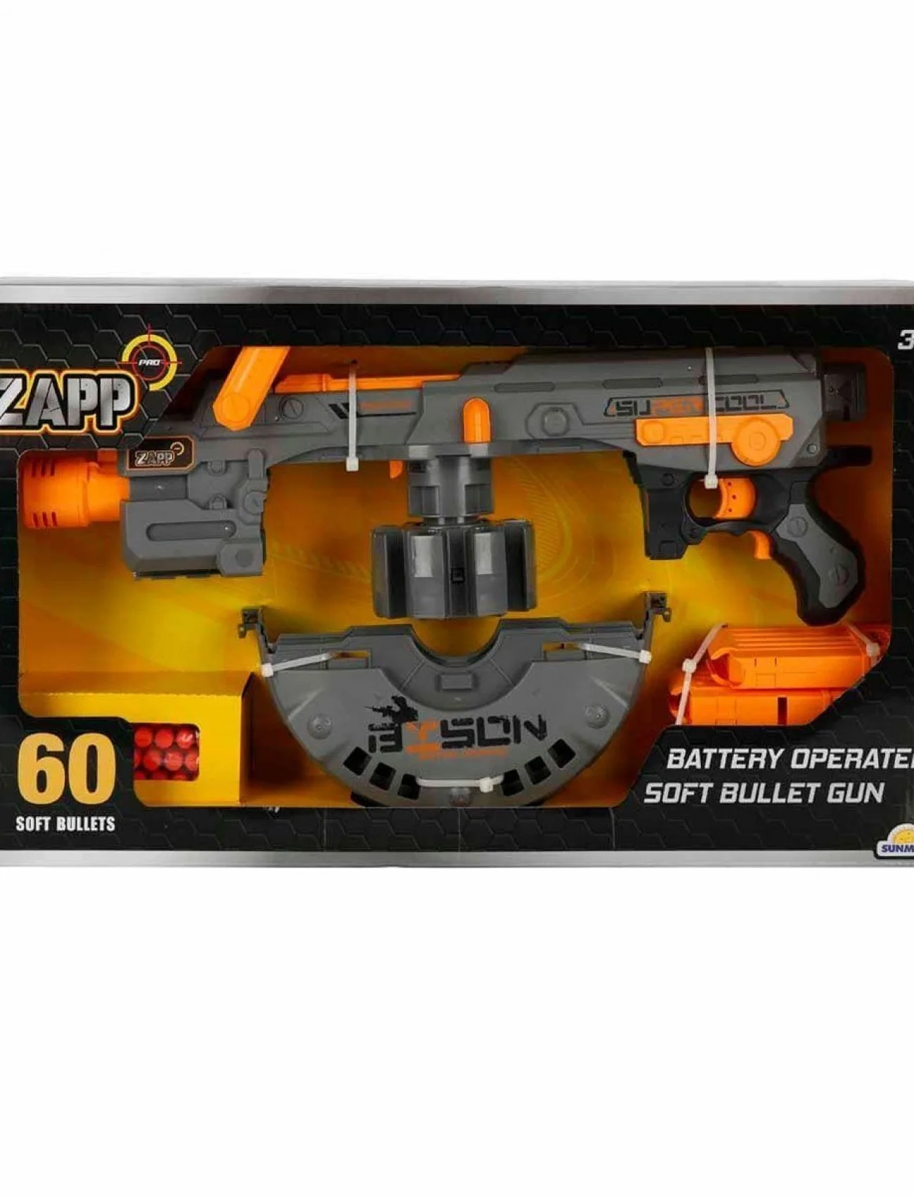4573 Zapp Toys 60 Mermili Sünger Dart Atan Silah 54 cm -Sunman