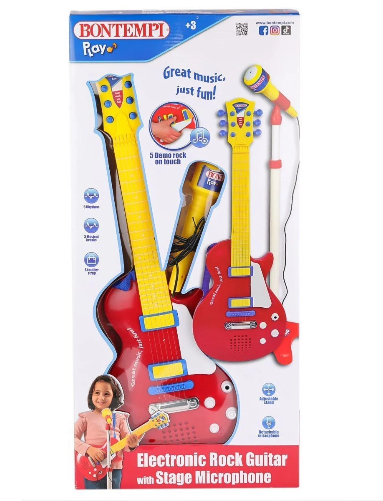 45832 Elektronik Gitar Ayaklı Mikrofon Müzik Seti -Sunman