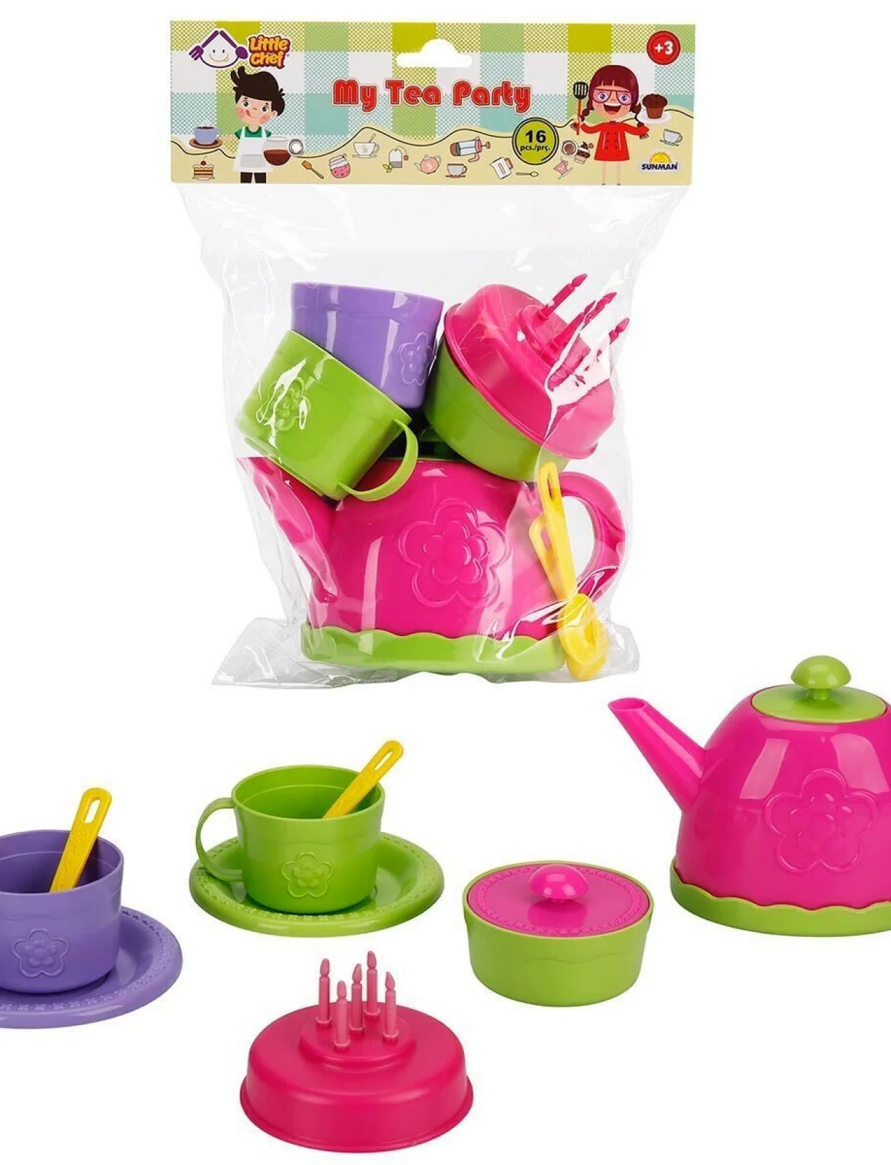 4684 SUN-SABC-LCH-ÇAY SETİ POŞET 16 PRÇ