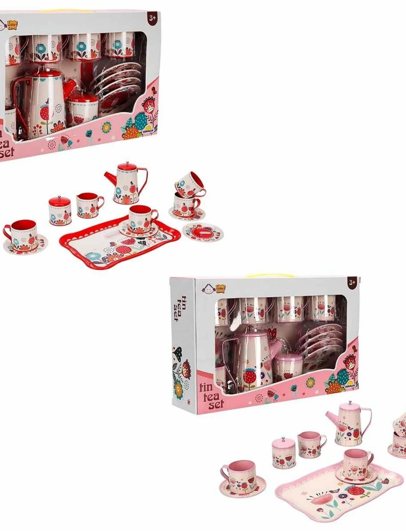 4939 SUN-YFN-LCH-METAL ÇAY SETİ ÇİÇEK DSN 2A 12PRÇ