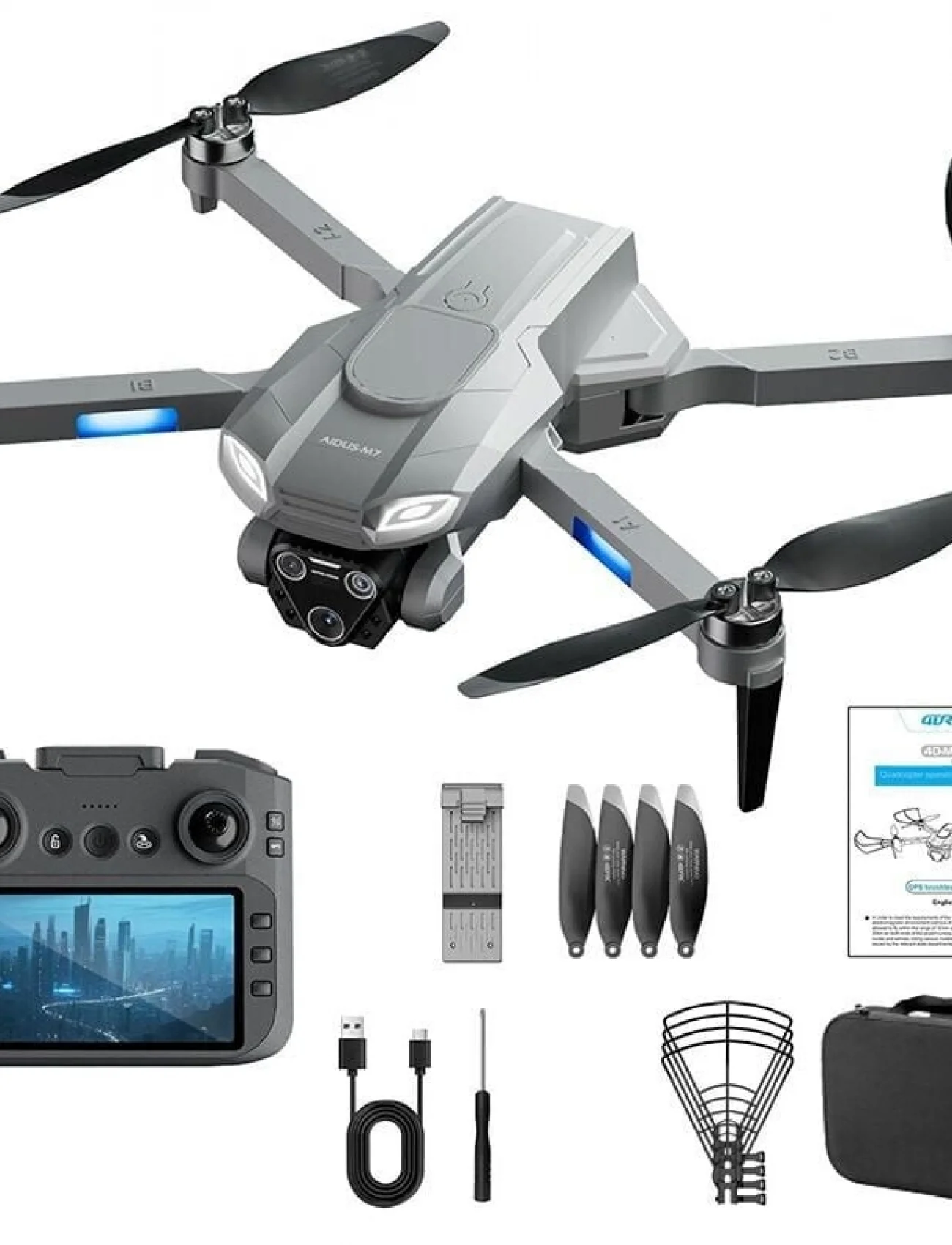 4D-M7 GPSLİ TAKİP ÖZELLİKLİ ANLIK GÖRÜNTÜ VEREN KUMANDALI DRON