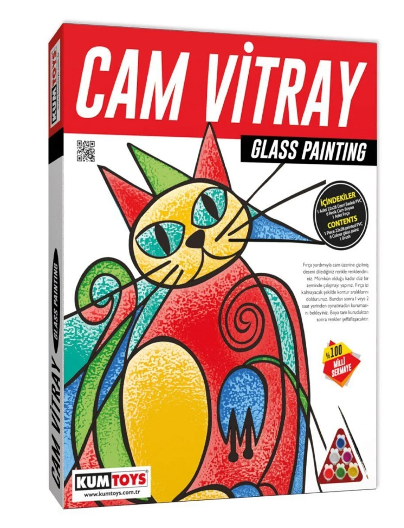 5001 KumToys Cam Vitray - Glass Painting / +6 yaş