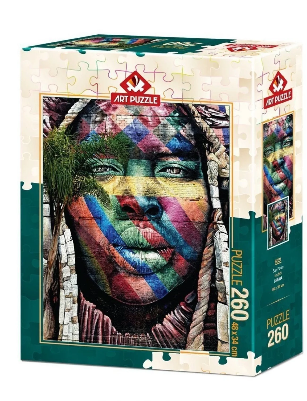 5021 Art Puzzle Grafitti Sao Paulo 260 Parça Puzzle