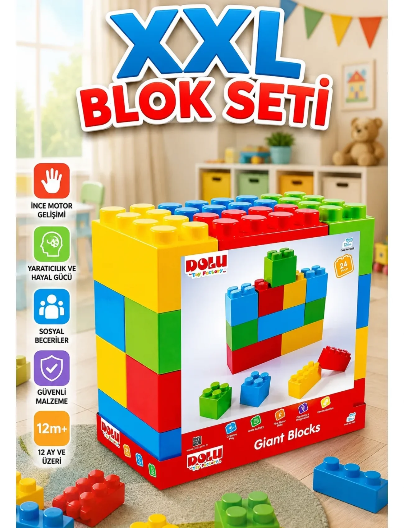 5038 Oyuncak XXL Blok Seti