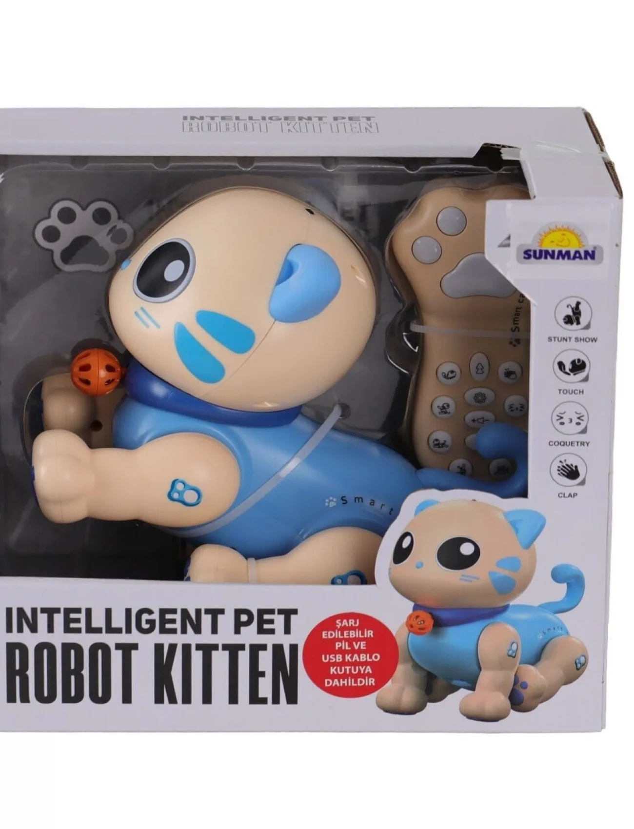 5135 SUN-RST-RC ROBOT AKILLI KEDİ FF SESLİ 3 7 USB 2R