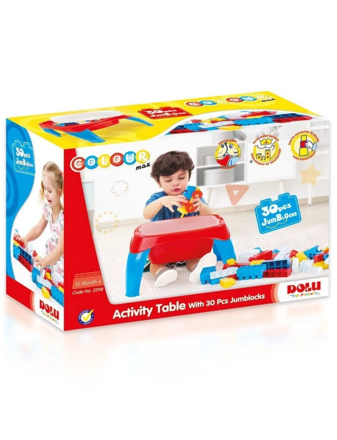 5298 AKTIVITE OYUN MASASI 30PCS MEGA BLOK