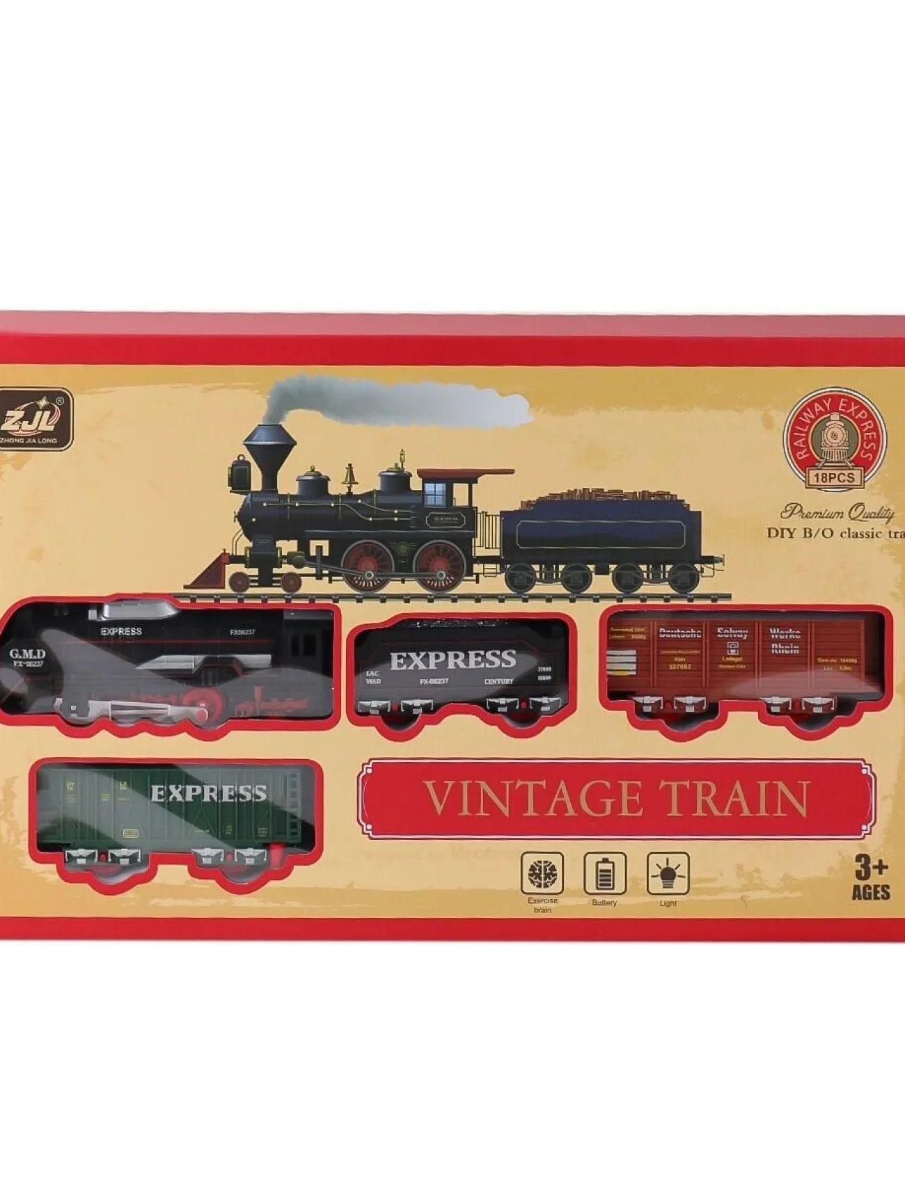 5299-69 Işıklı Tren 18 Parça