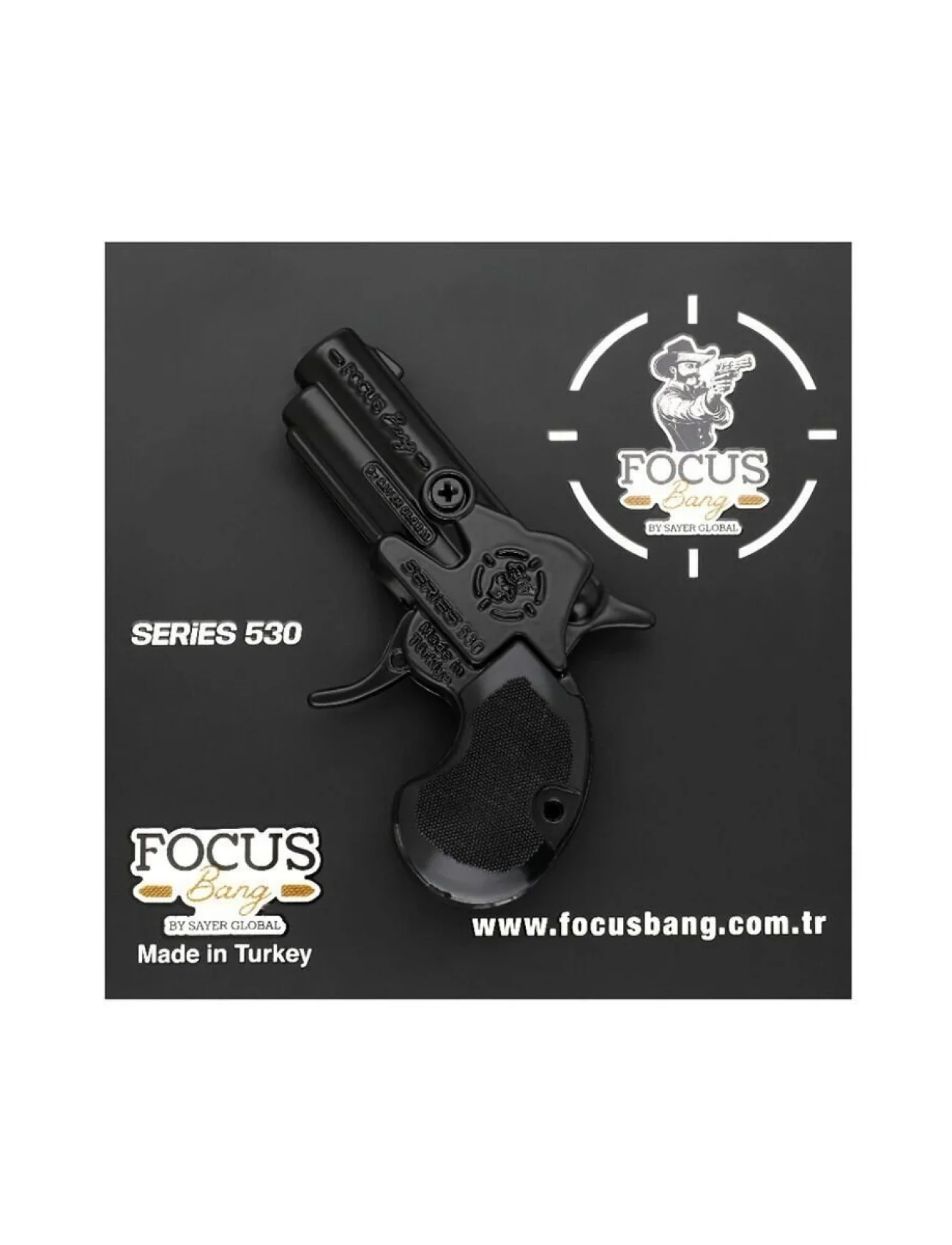 530 FOCUS BANG OYUNCAK TABANCA SERİES 530 BLACK-FÜME-SATEN