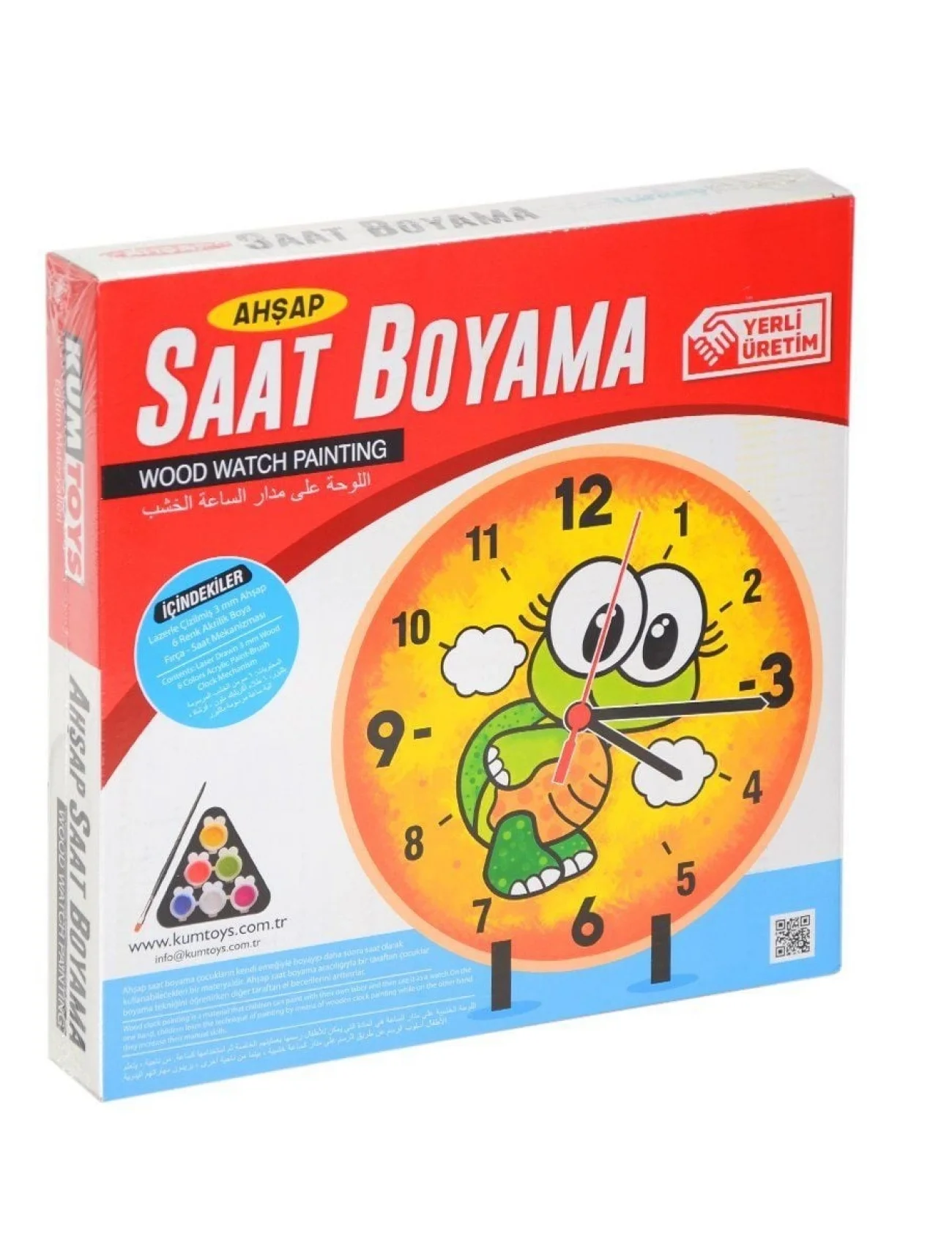 5302 KumToys, Ahşap Saat Boyama