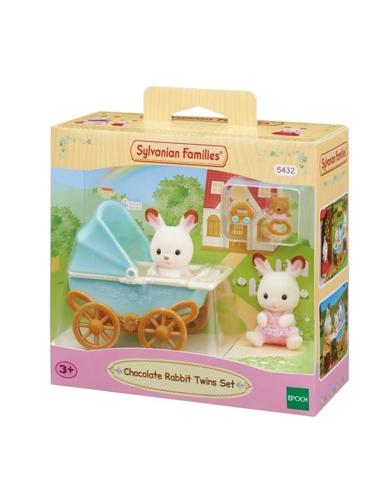 5432 Sylvanian Families, Çikolata Kulaklı İkiz Tavşan Bebek, +3 yaş