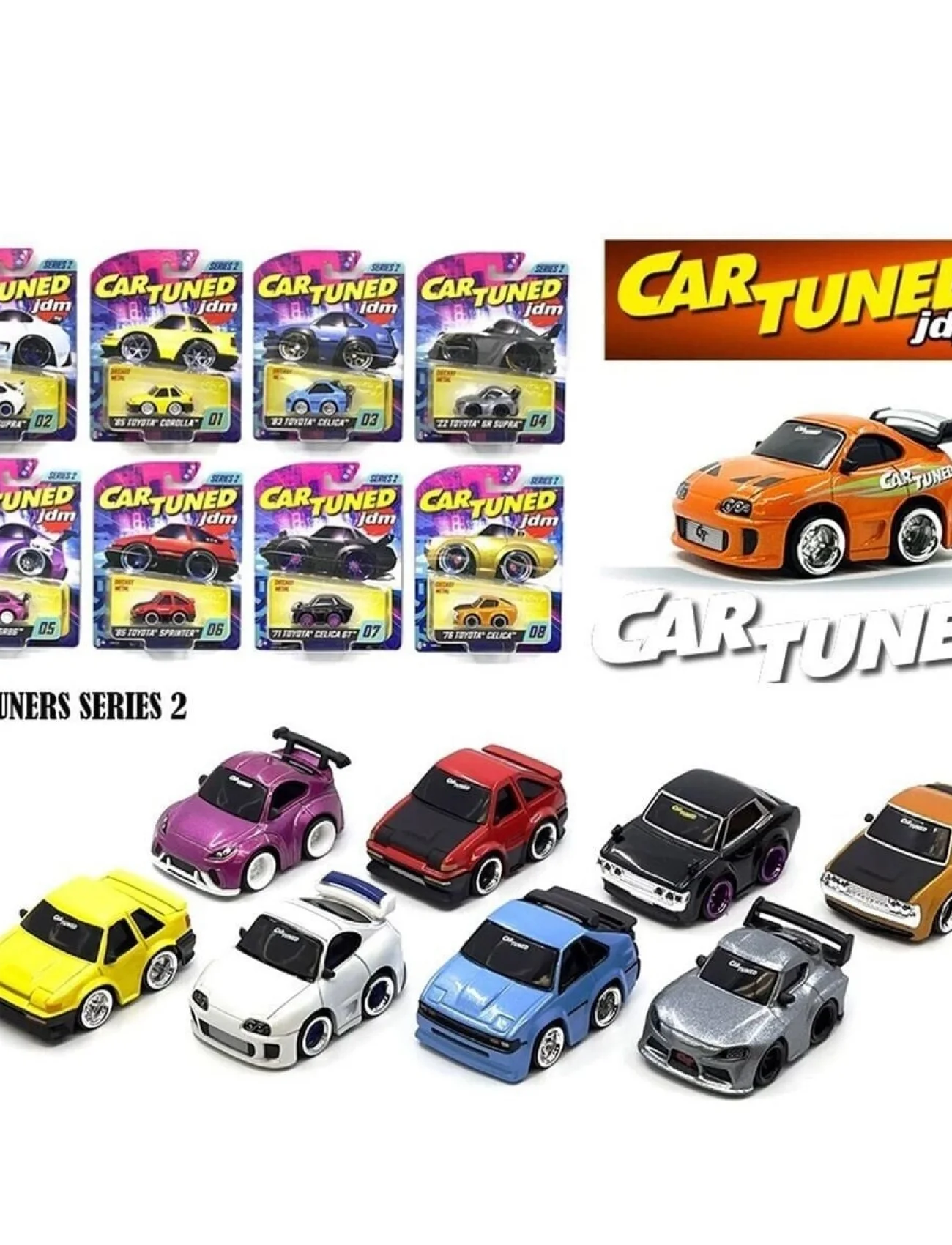 558675 MGA CarTuned JDM Diecast Assorti Araçlar