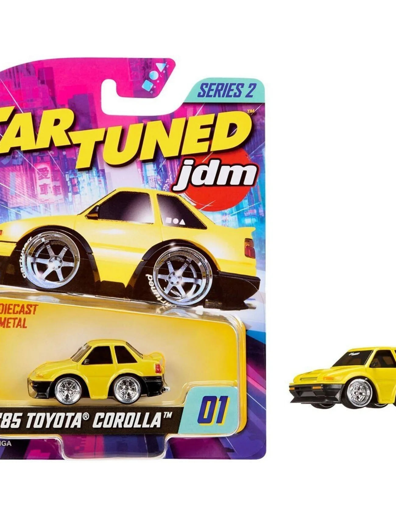 558866 CarTuned JDM 1985 Toyota Corolla AE86 - Sarı Coupe Araba