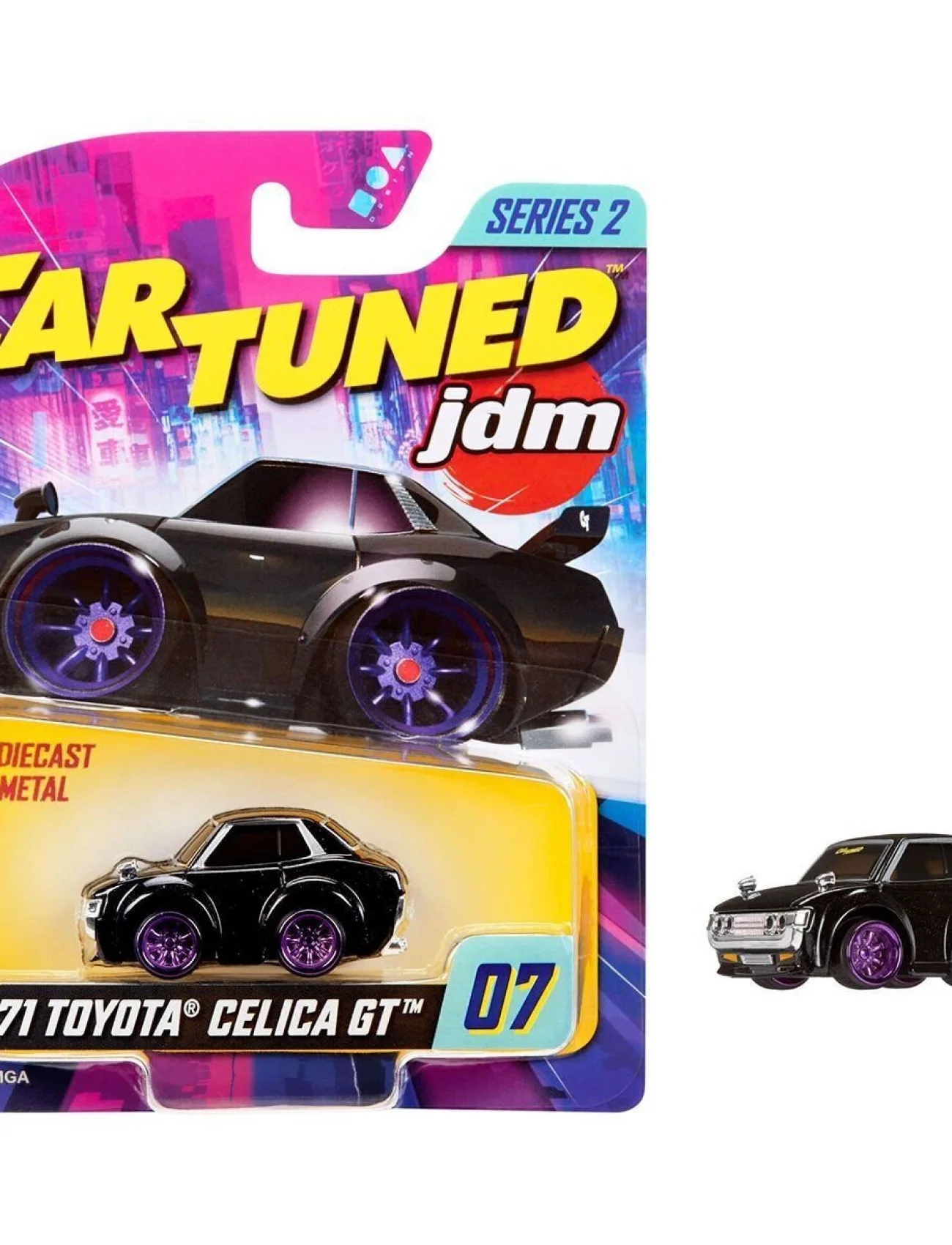 558965 CarTuned JDM 1971 Toyota Celica GT - Siyah Araba