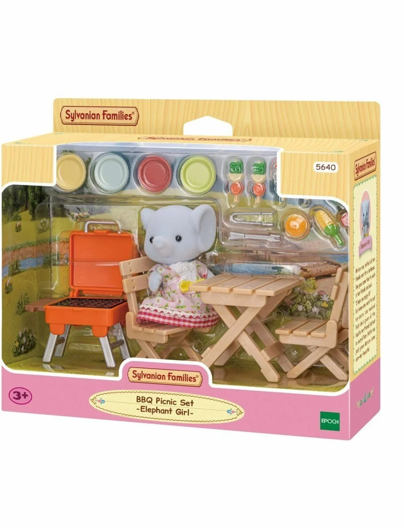5640 Sylvanian Families Fil Kız ve Barbekü Piknik Seti  +3 yaş