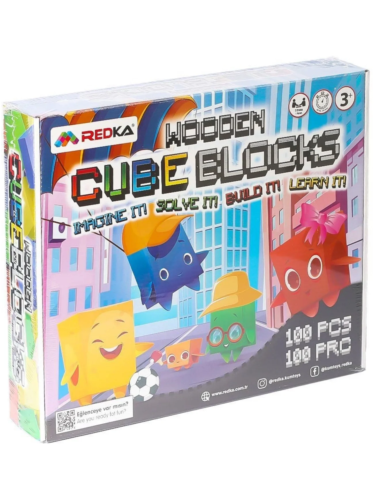 5642 Wooden Cubes Blocks -Redka