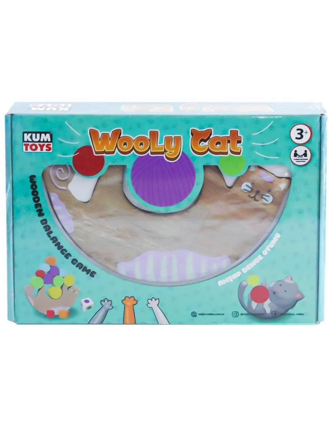 5672 Wooly Cat Kedi Oyunu -Kumtoys