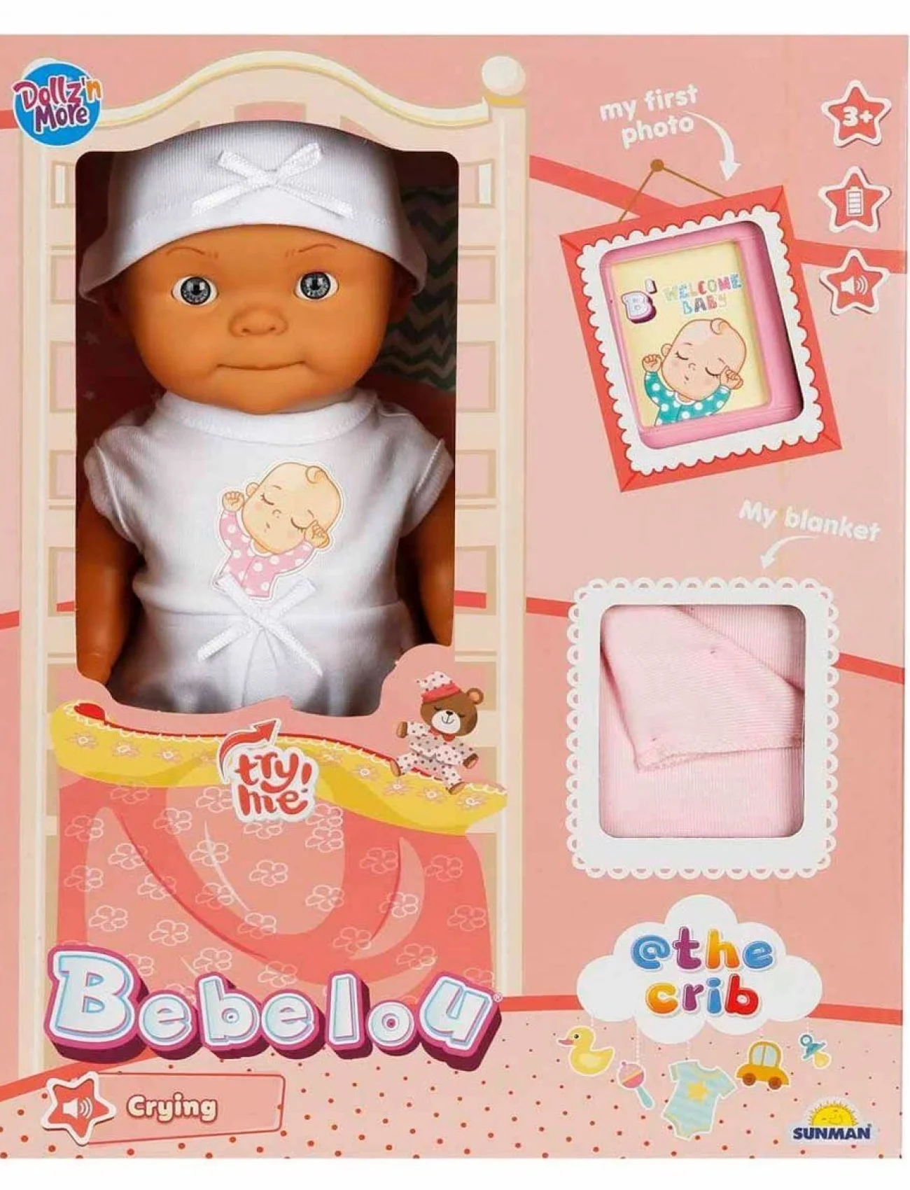 5683 Bebelou Sesli Hoş Geldin Bebeği 30 cm -Sunman