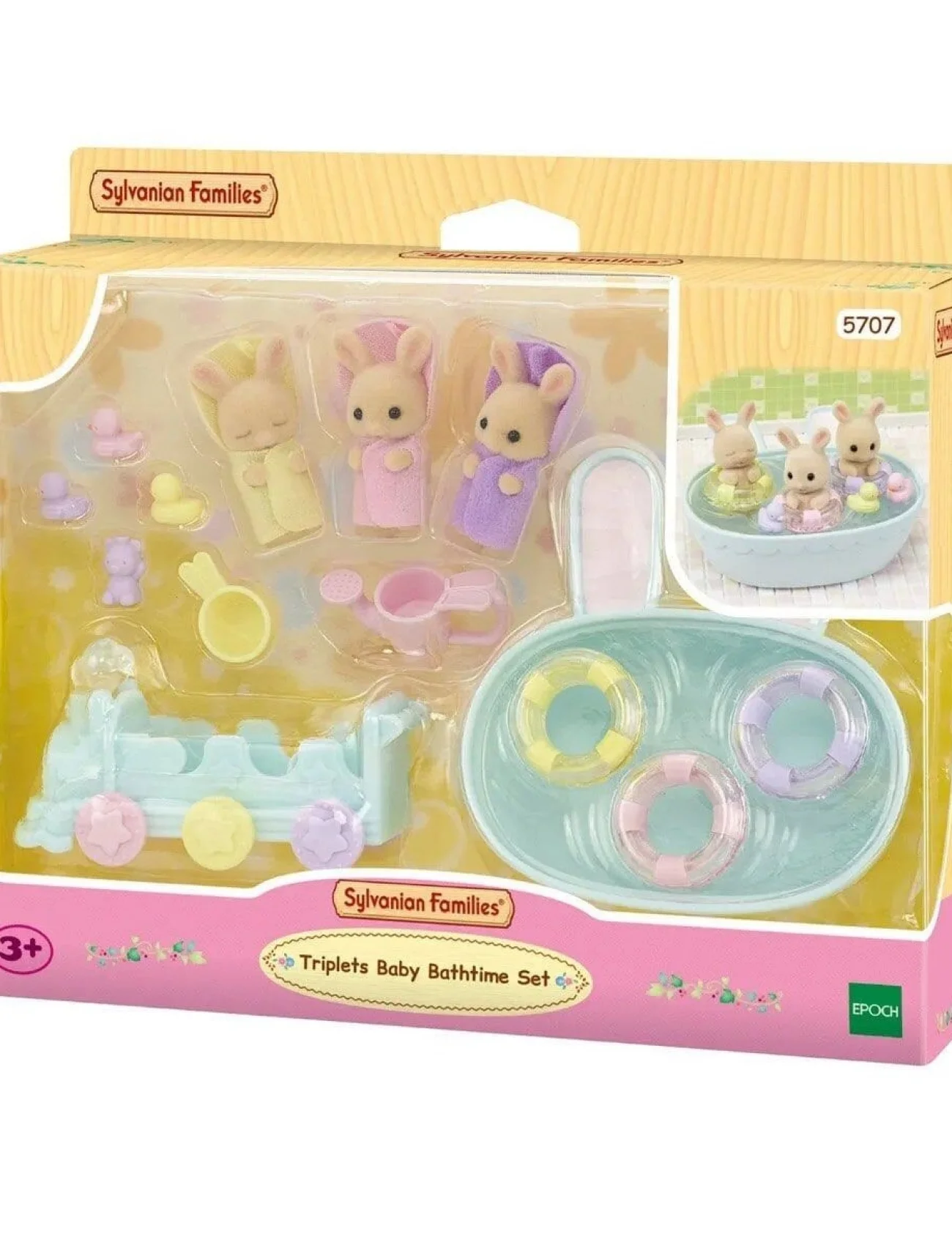5707 Sylvanian Families Üçüzler Banyo Seti +4 yaş