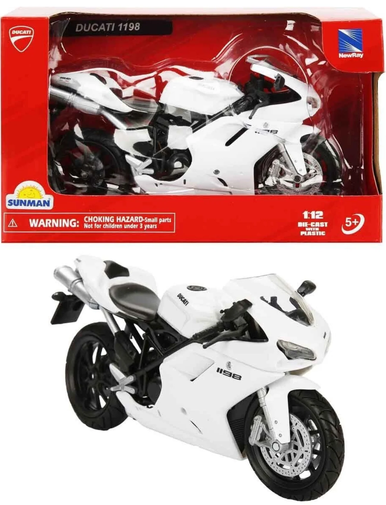 57143 SUN-  Ducatı 1198 Kırmızı  1 :12