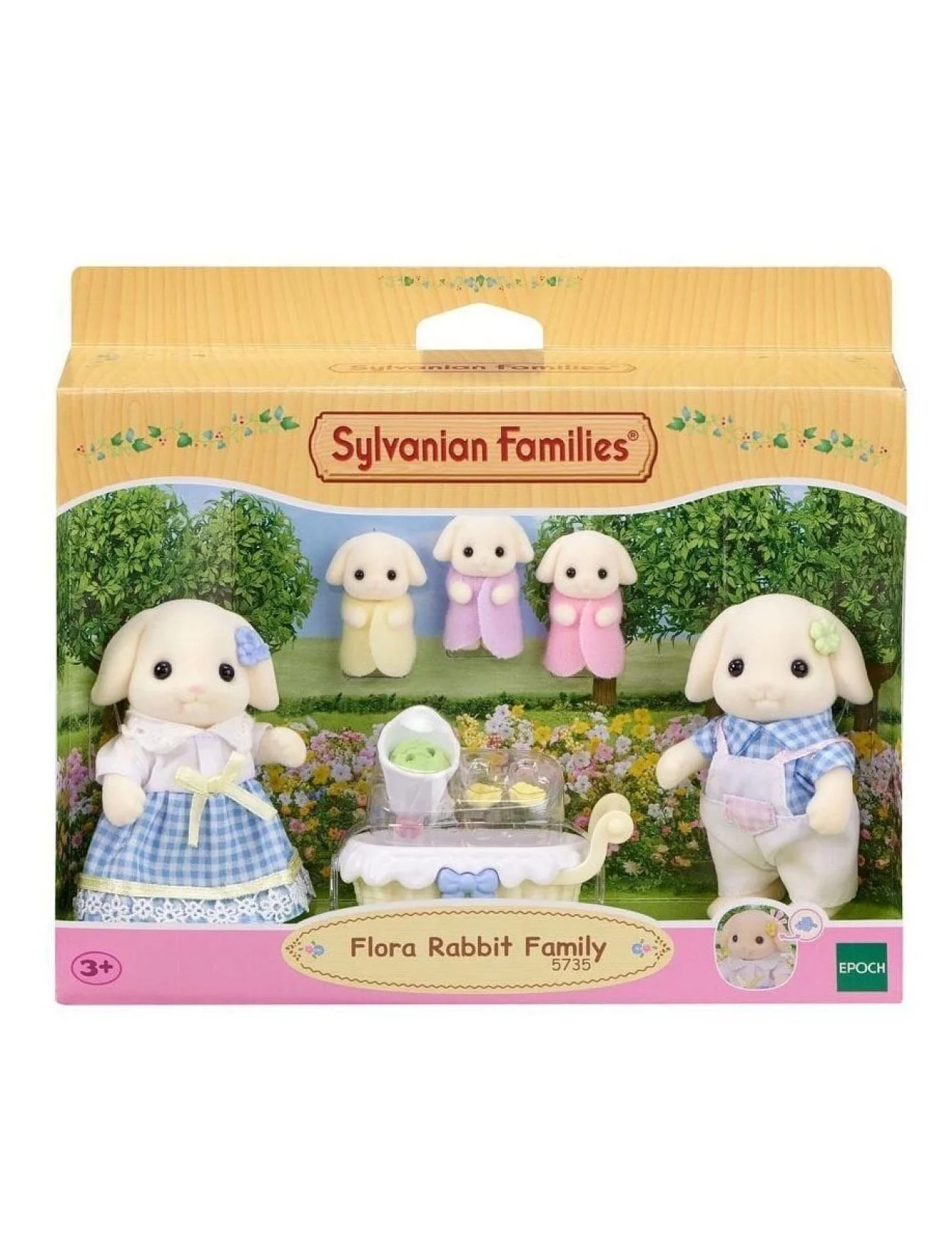 5735 Sylvanian Families Flora Tavşan Ailesi+4 yaş