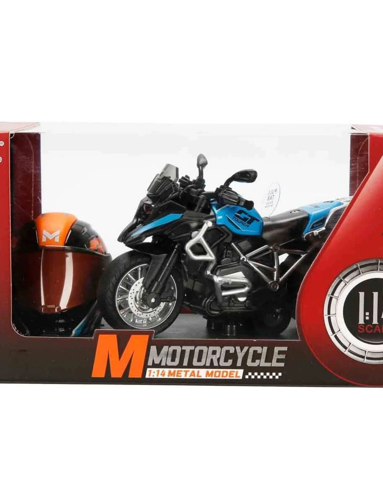 5834 SUN-MYG-MOTOSİKLET 1 14 BMW OFF-ROAD KASKLI FİGÜR PB 3R SES IŞIK
