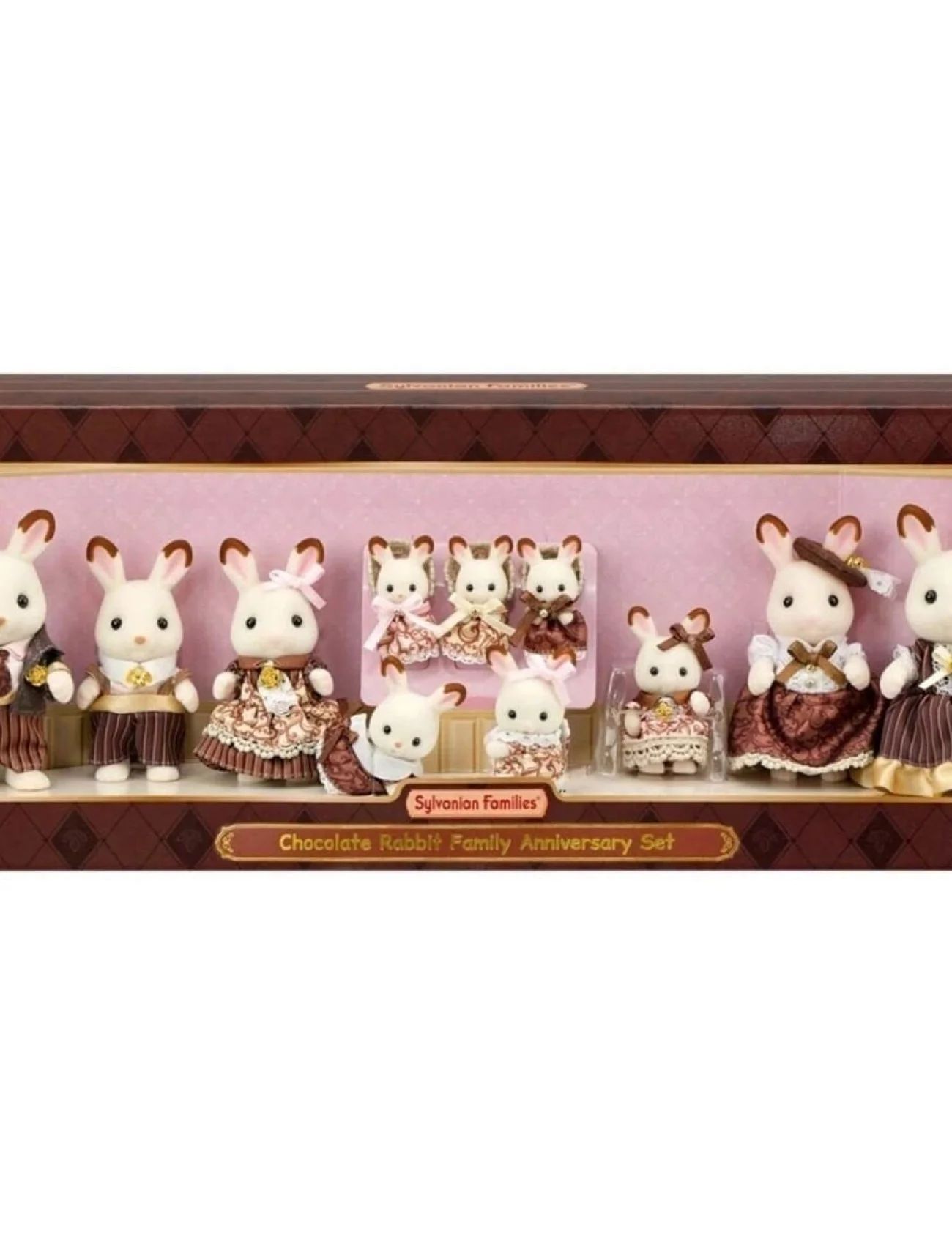 5848 Sylvanian Families Çikolata Kulaklı Tavşan Ailesi Yıldönümü Seti +3 yaş