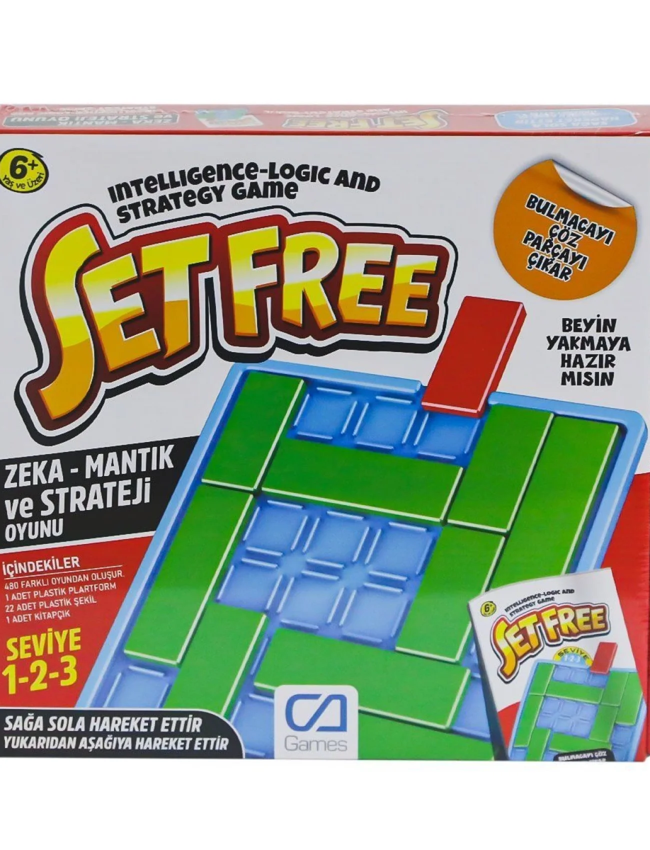 620 CAPLS-5264 Setfree Zeka, Mantık ve Strateji Oyunu -CaGames