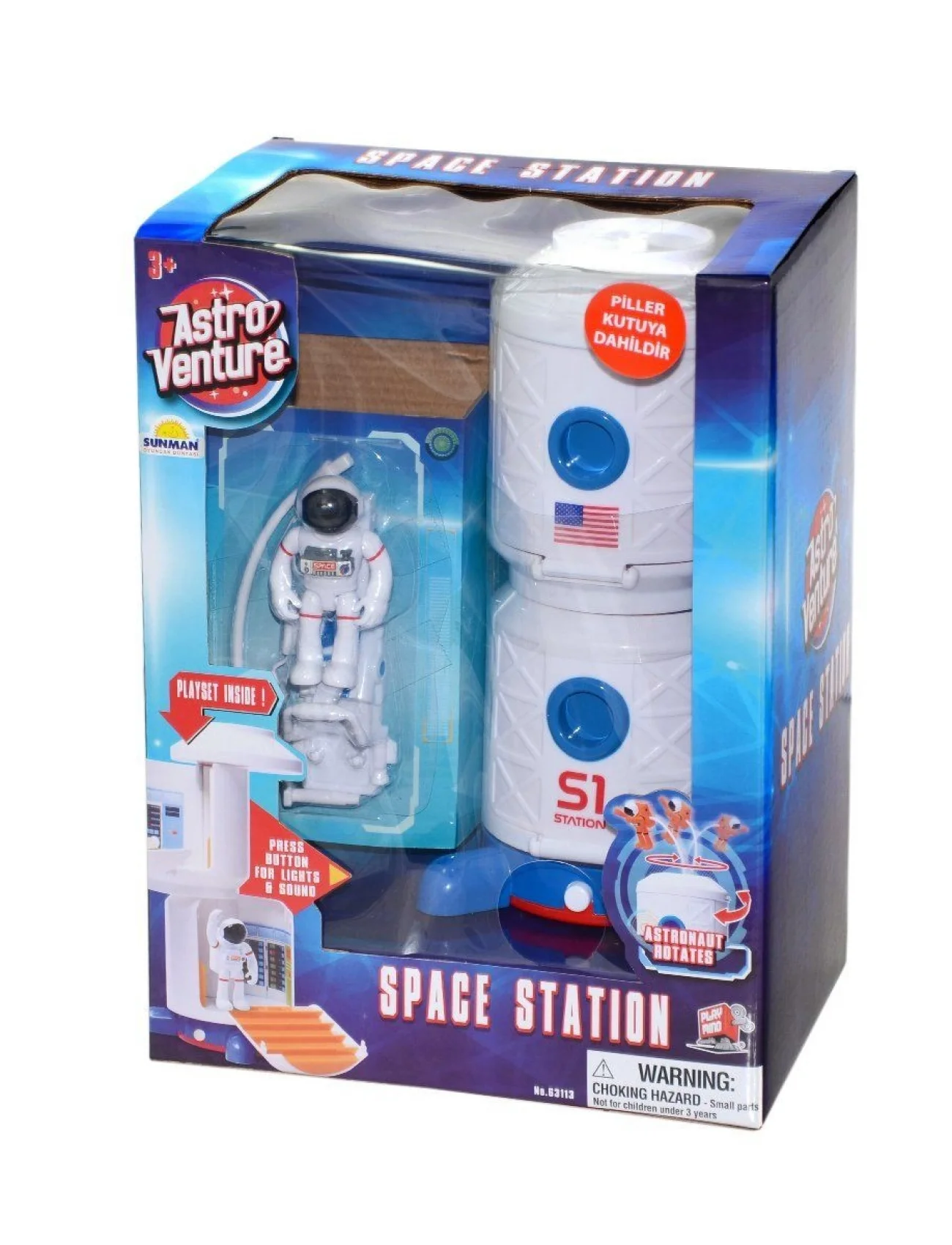 63113 Sunman Astro Venture Sesli Ve Işıklı Uzay İstasyonu