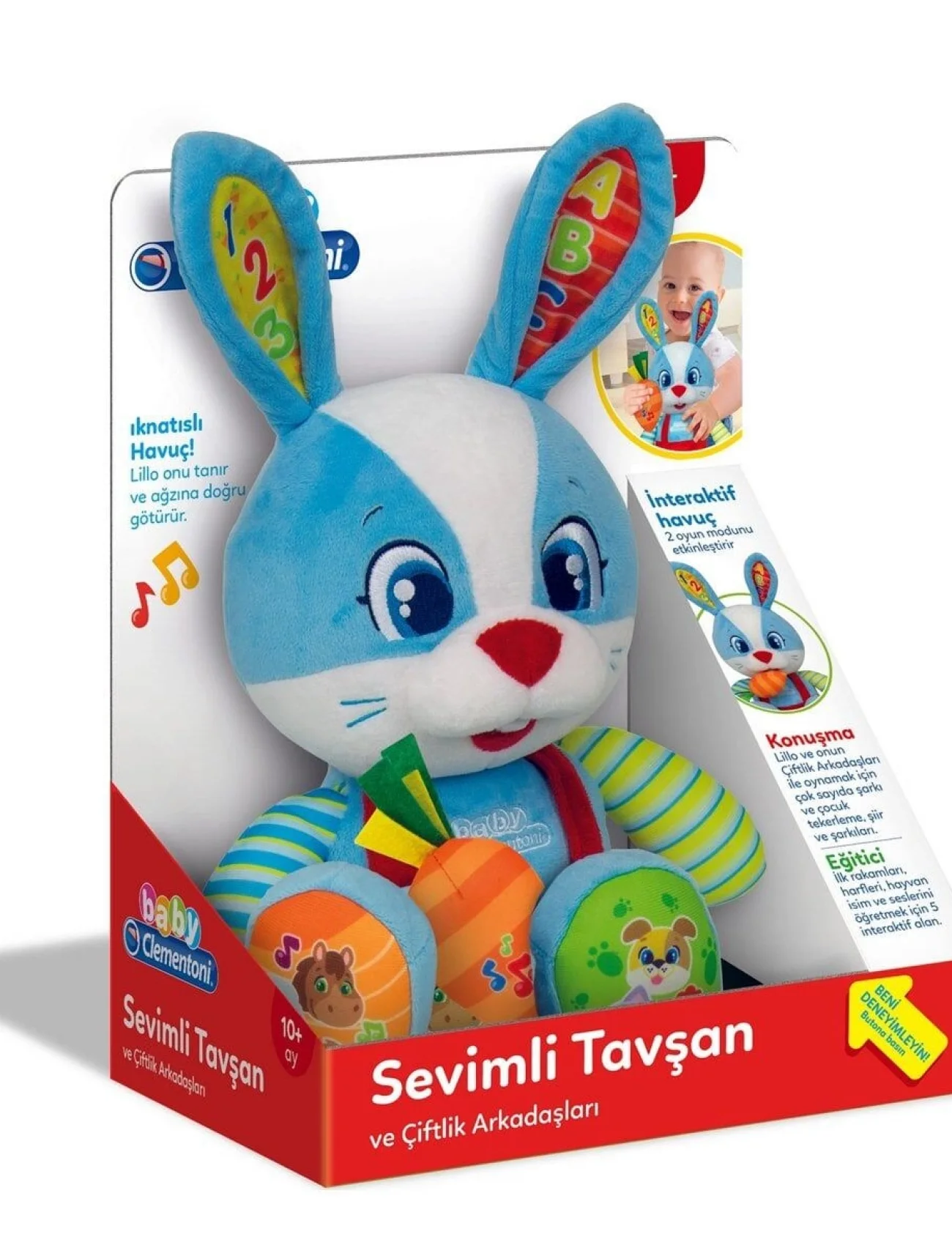 64544 Baby Clementoni Sevimli Tavşan +10 ay