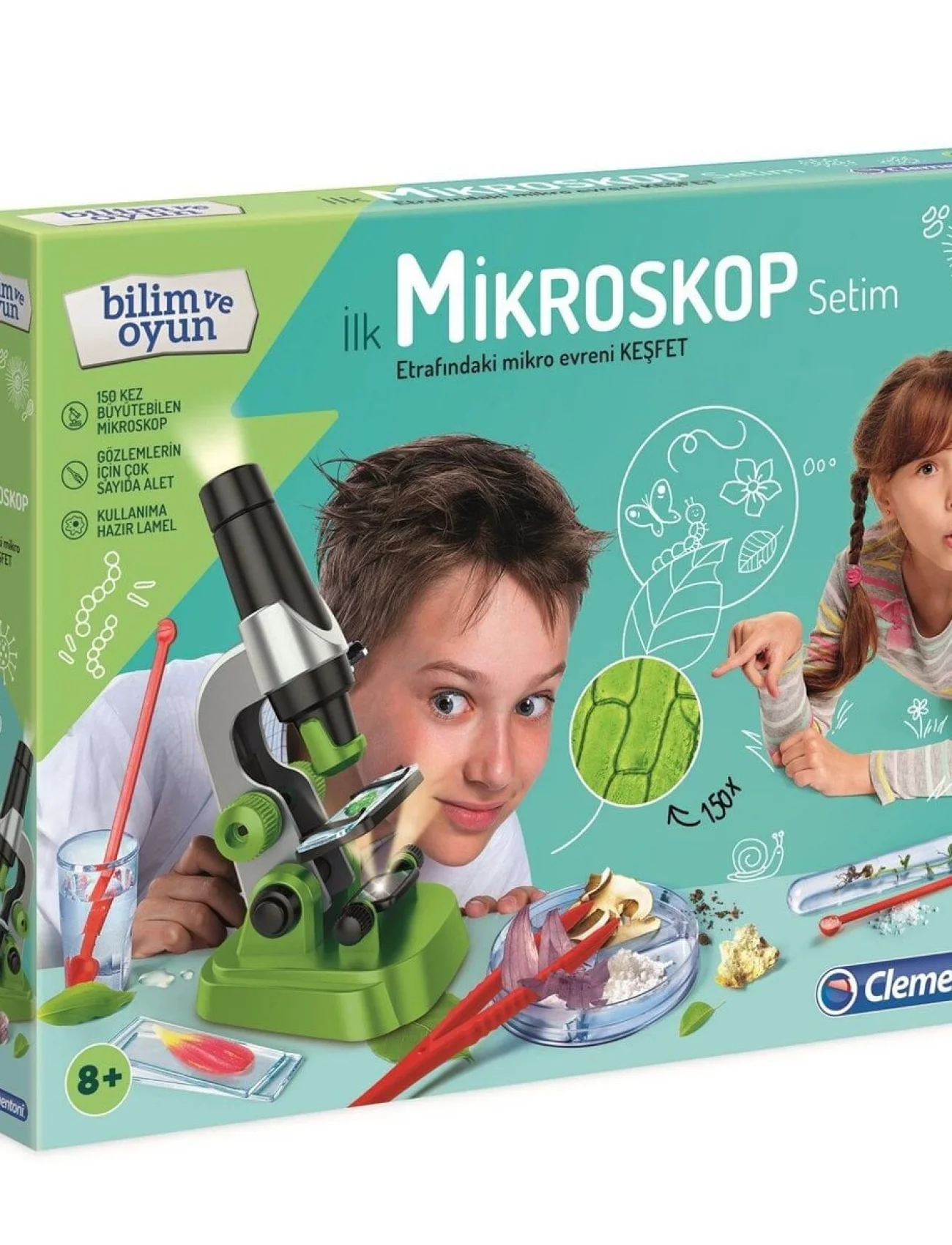 64963 İlk Mikroskop Setim - Bilim ve Oyun +8 yaş