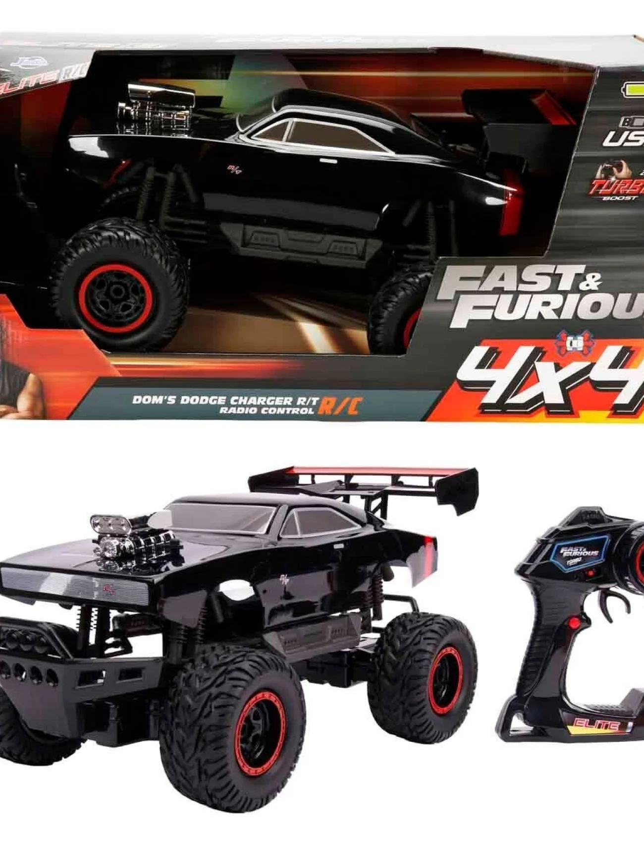 6607 SUN-SIM-JDA-R C ARABA 1 12 FASTFURIOUS DOMS DODGE CHARGER RT 4X4 FF 9 6V