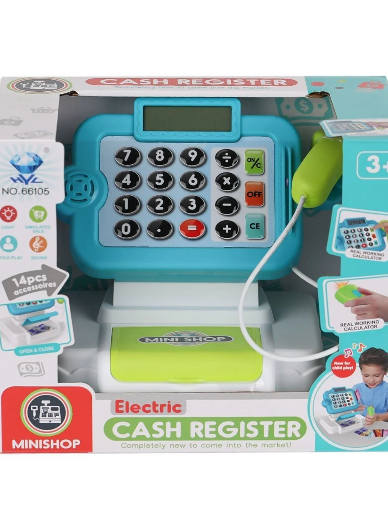 66105 Sesli ve Işıklı Yazar Kasa -Prestij Oyuncak