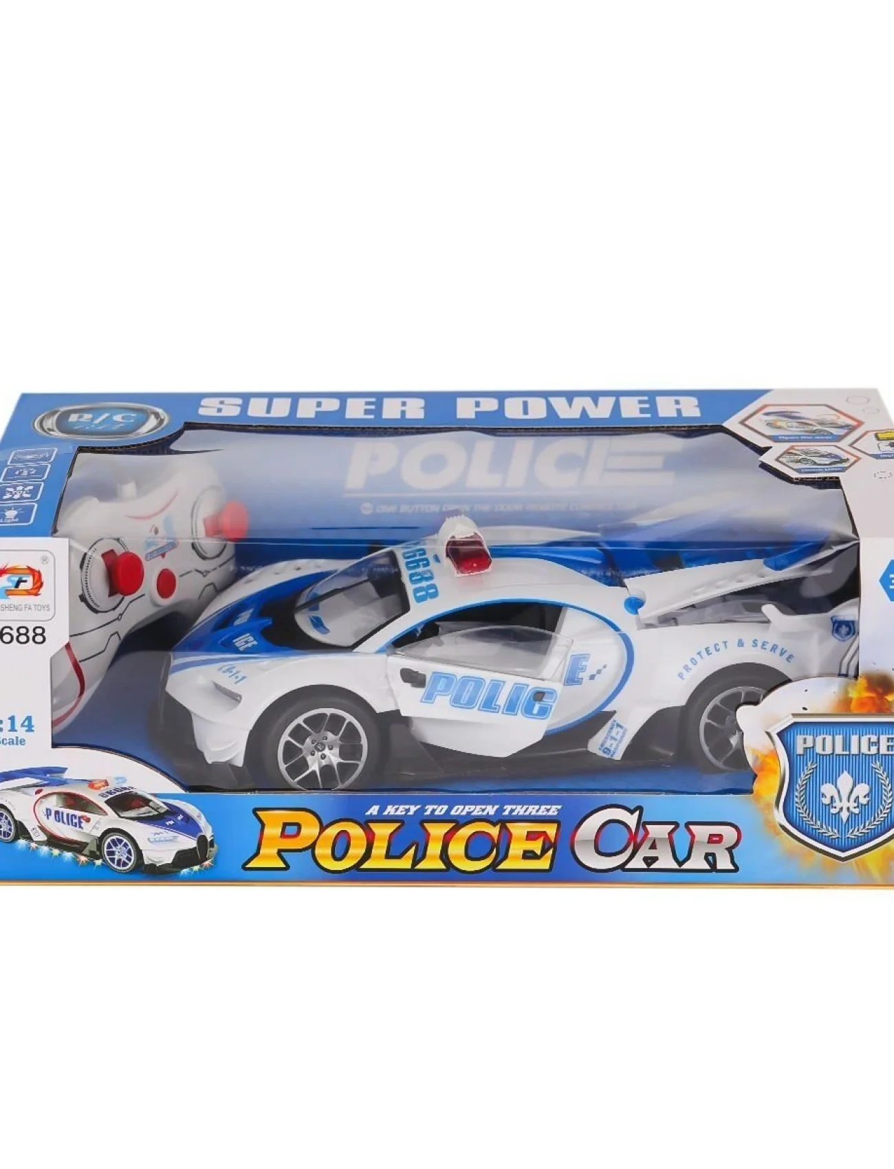 6688-91A  Kumandalı Işıklı Polis Araba -Karsan Oyuncak