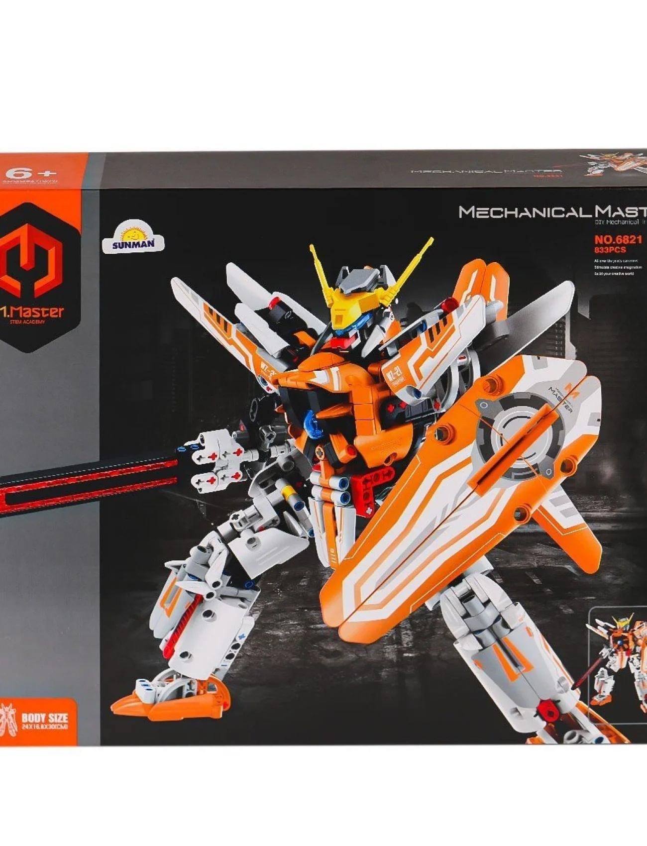 6821 IMM Savaşçı Robot Blok Seti 833 Parça