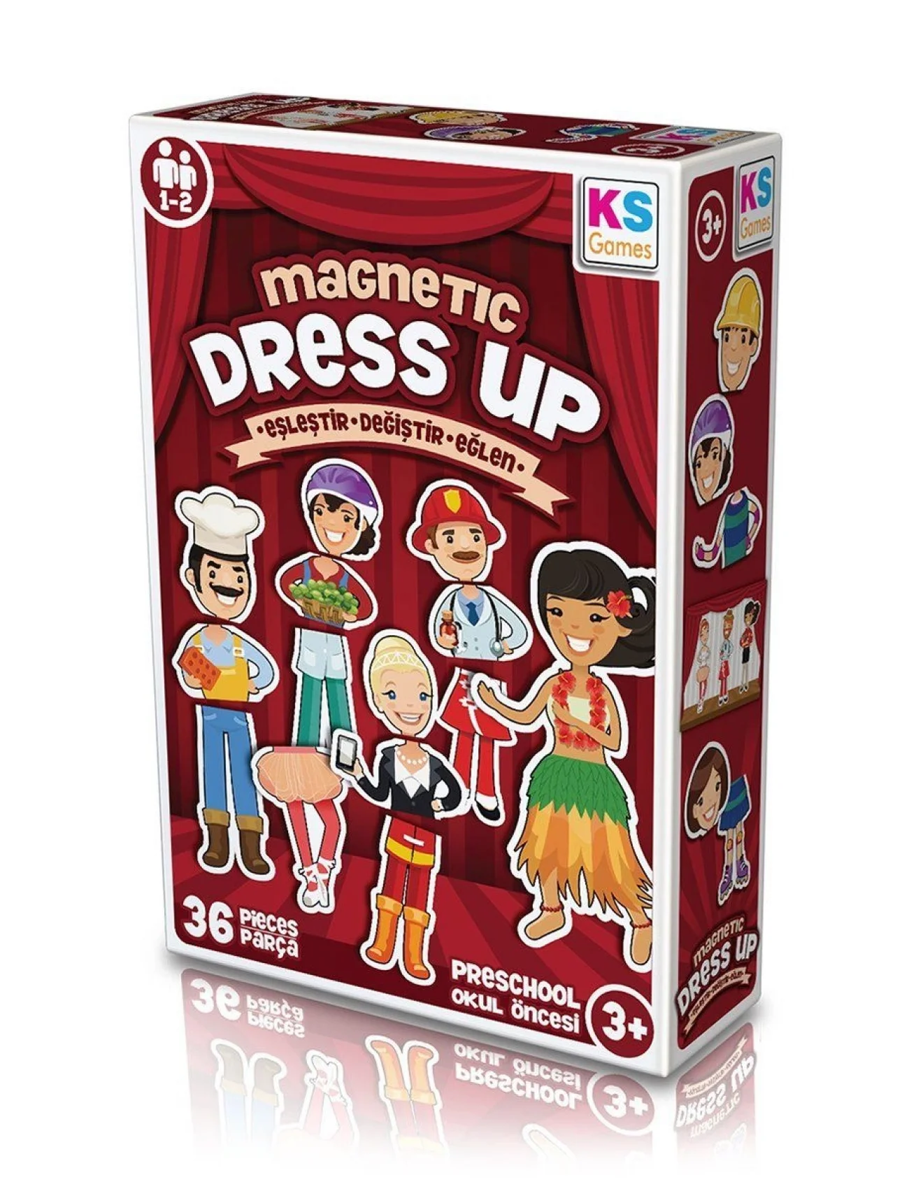 MD174 KS, Magnetic Dress Up - Eşleştir・Değiştir・Eğlen / +3 yaş