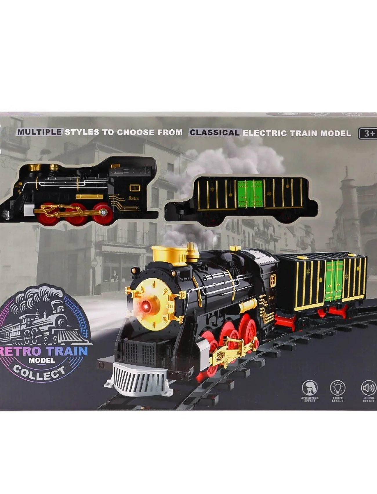 699-69A Sesli Işıklı Şarjlı Dumanlı Tren Seti -Karsan Oyuncak