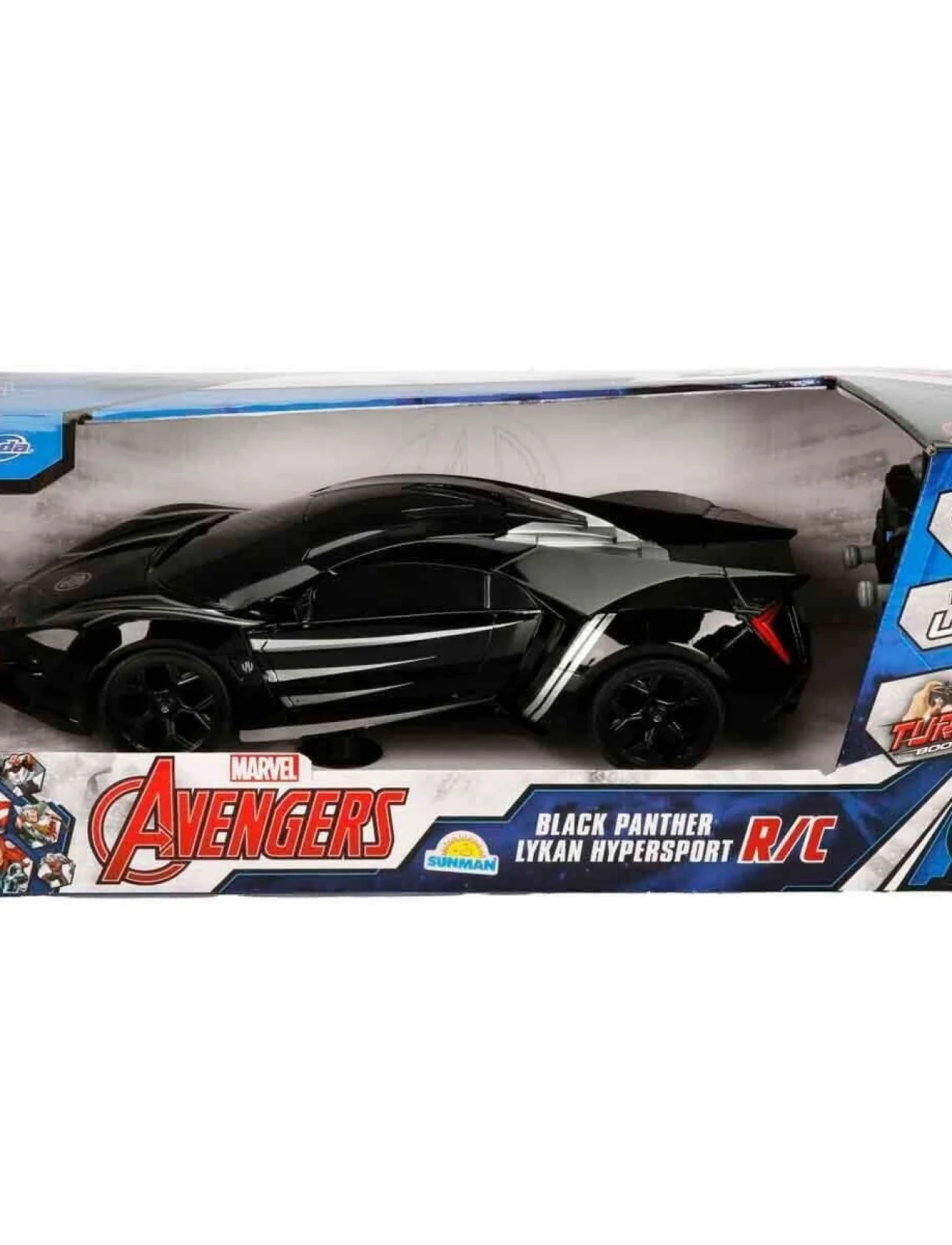 7037 Kumandalı 1:16 Avengers Black Panther Lykan Hypersport Araba