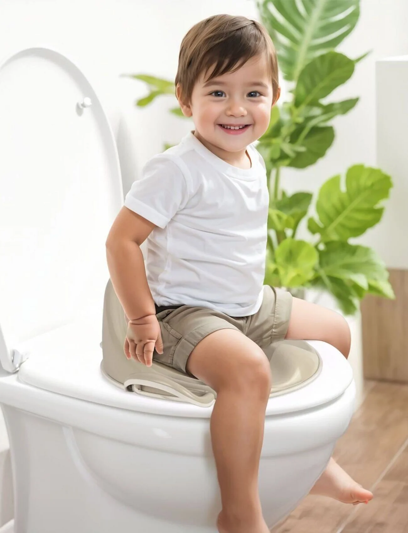 7185 TUVALET ALIŞTIRMA ADAPTORU-RELAX BEJ