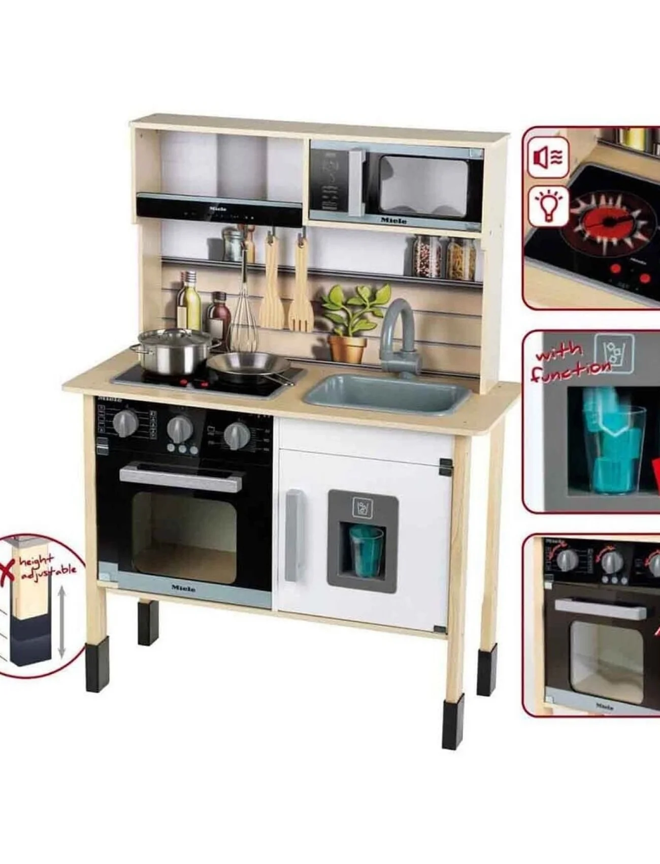 7186 SUN-KLT-MIELE MUTFAK SET AHŞAP FIRIN OCAK SES IŞIK