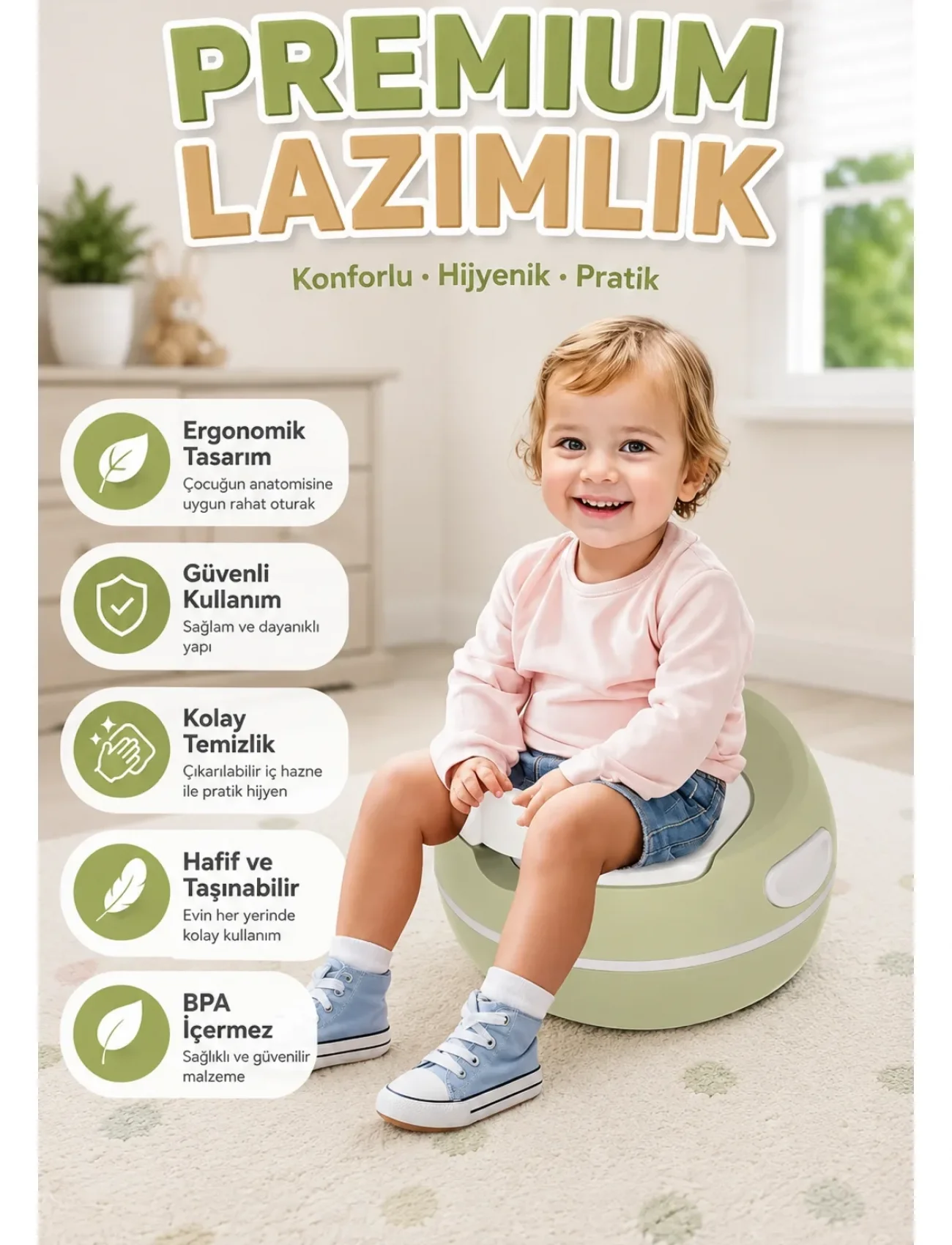 7195 Premium Lazımlık Eco Yeşil -Dolu Oyuncak
