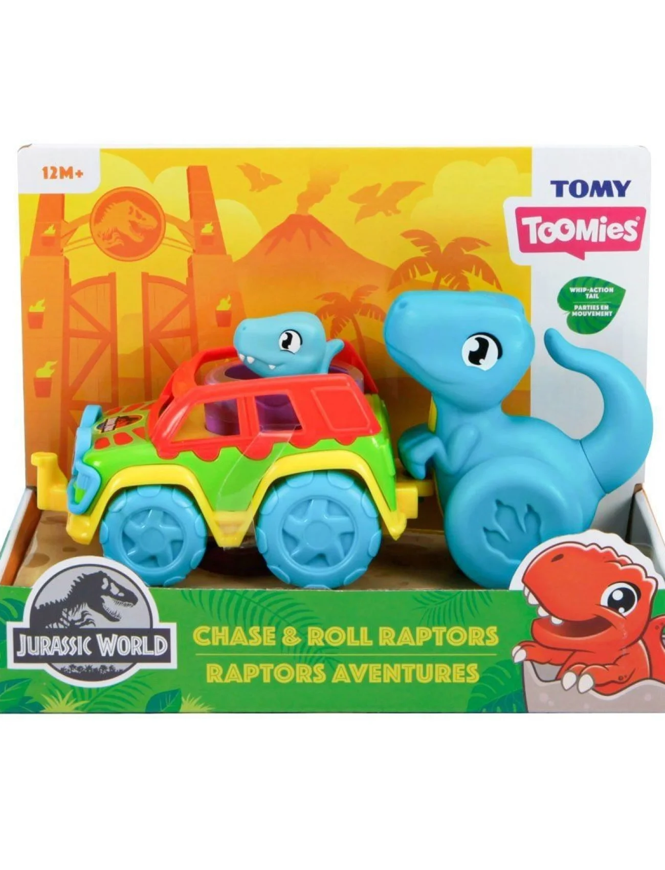 73251 Tomy - Jurassic World Dino ve Renkli Araç +12 ay