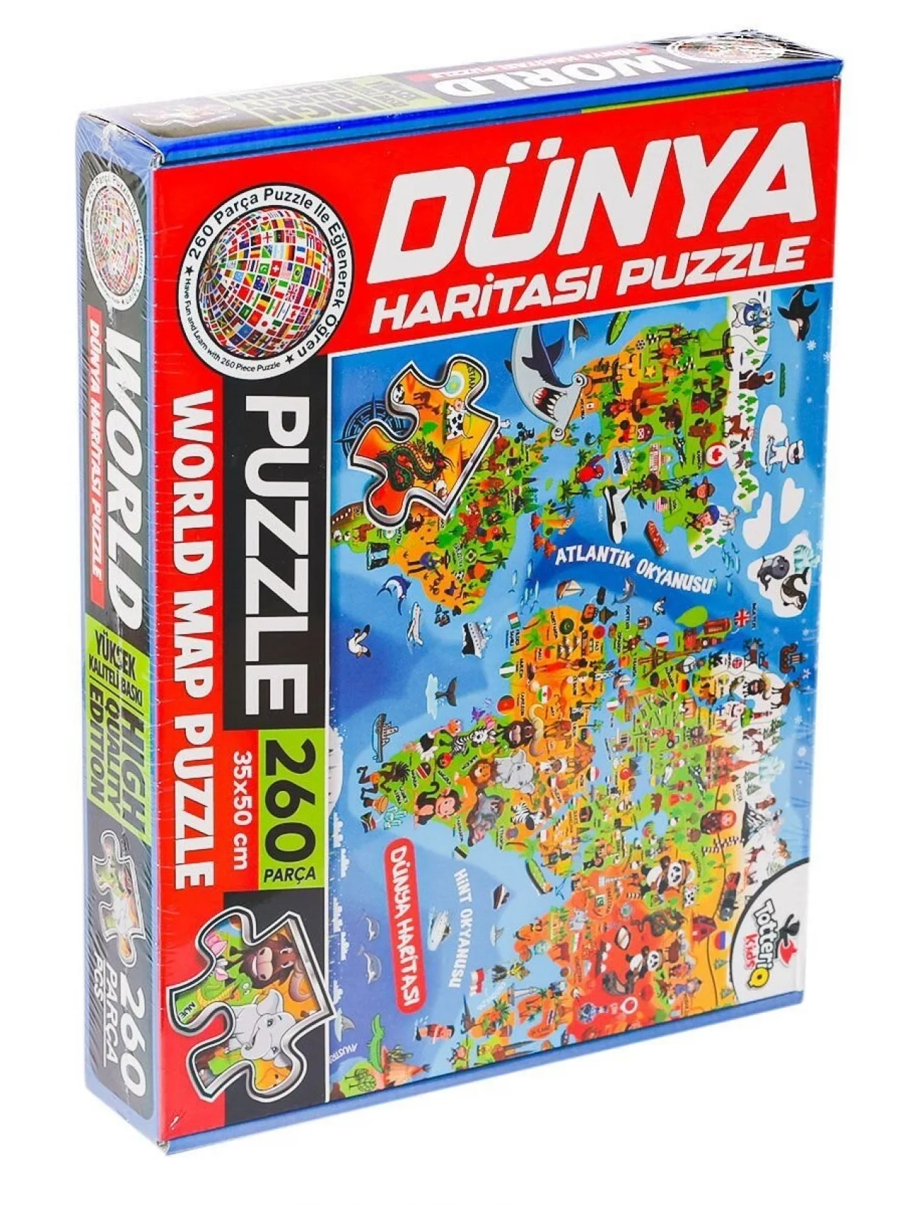 7375 Dünya Kültür Haritası Puzzle -Totteriq