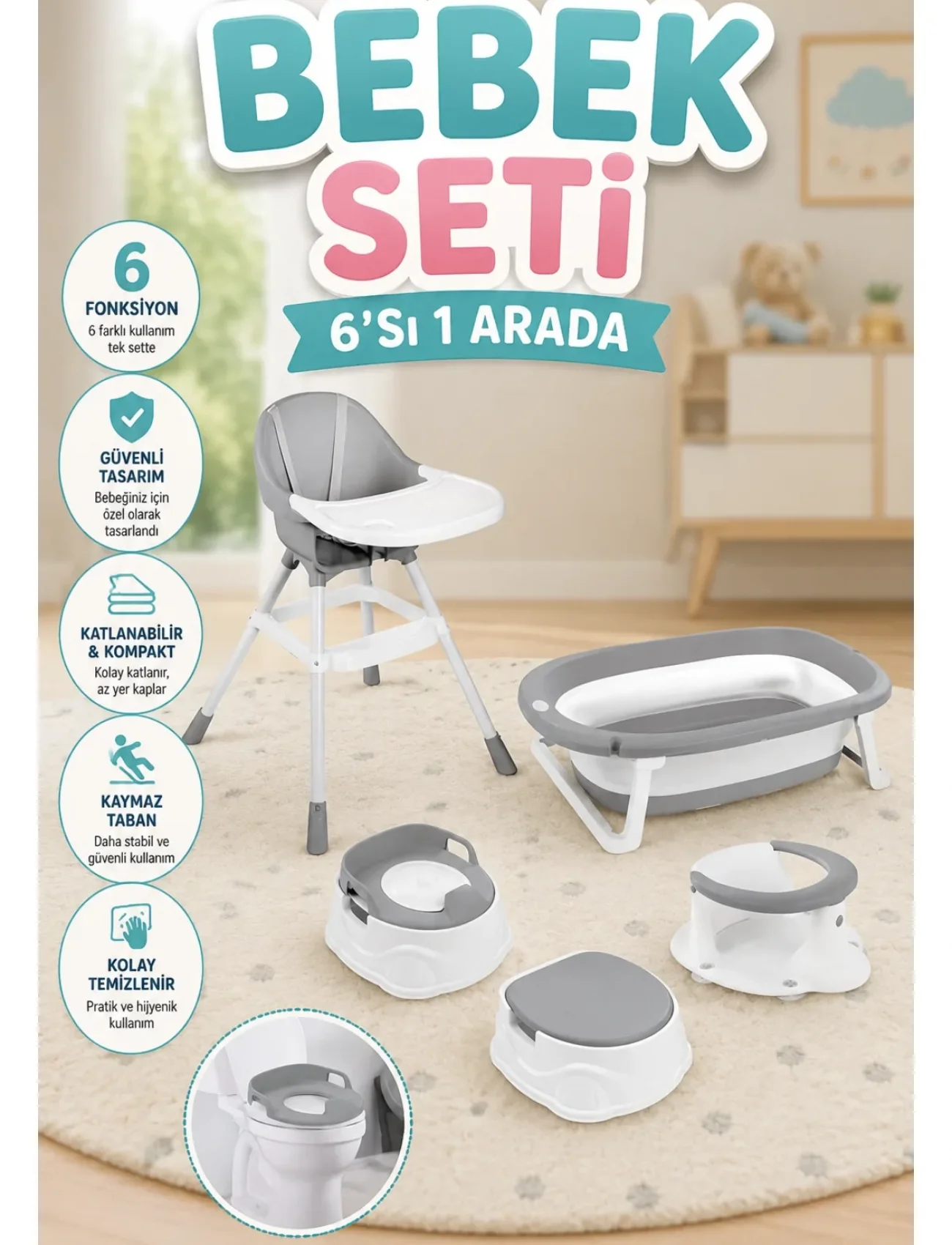 7560 BEBEK SETİ 6 IN 1