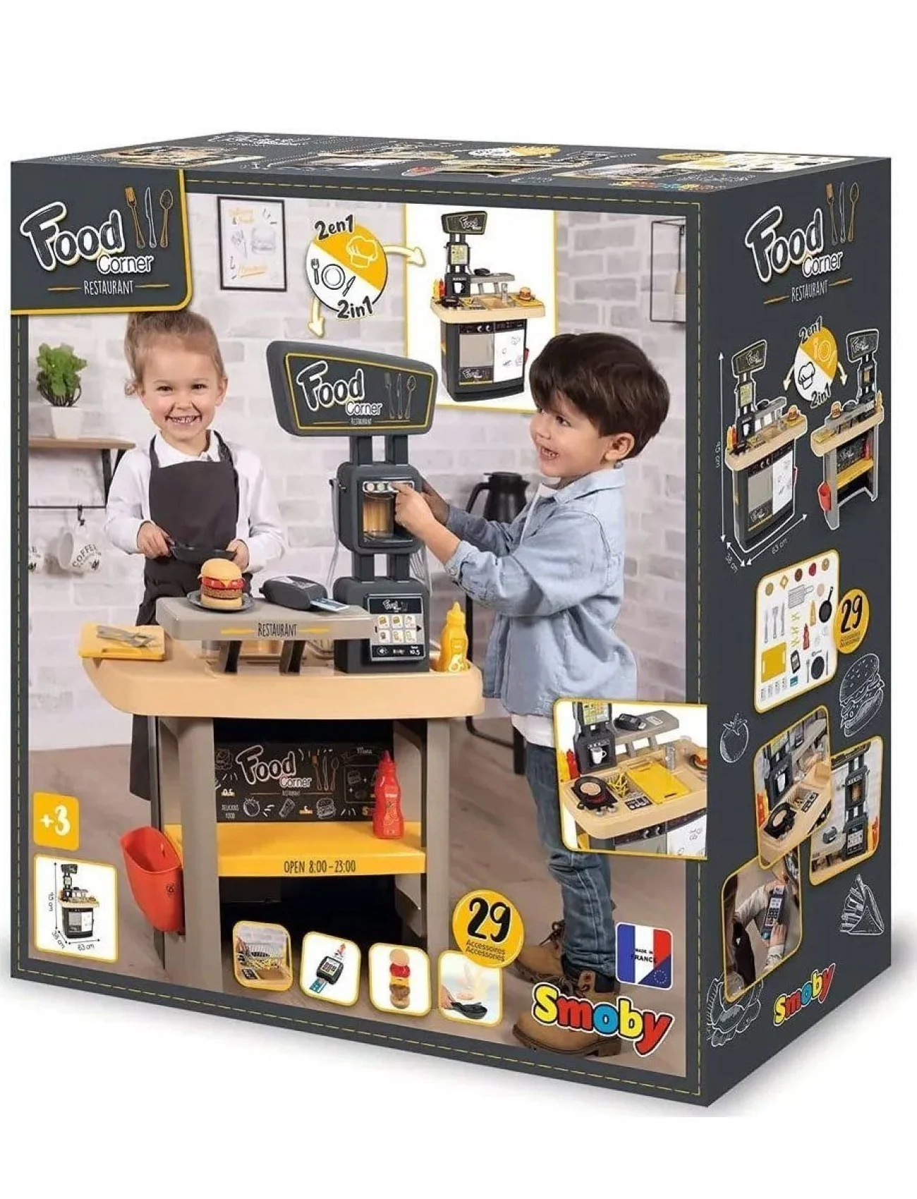 7600310910 Smoby Food Corner Restoranı Oyun Seti