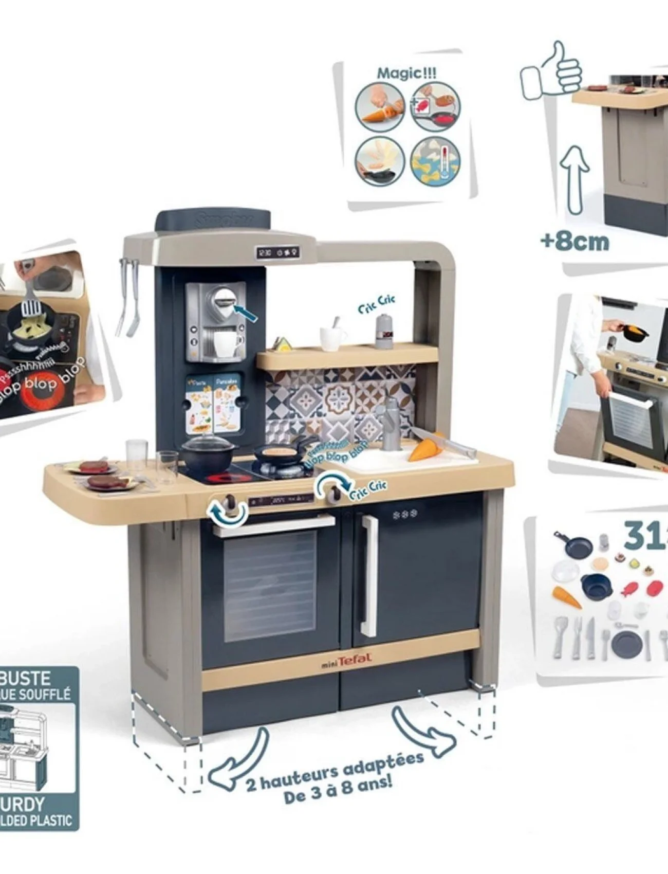 760031208 Smoby Tefal Evolutive Mutfak