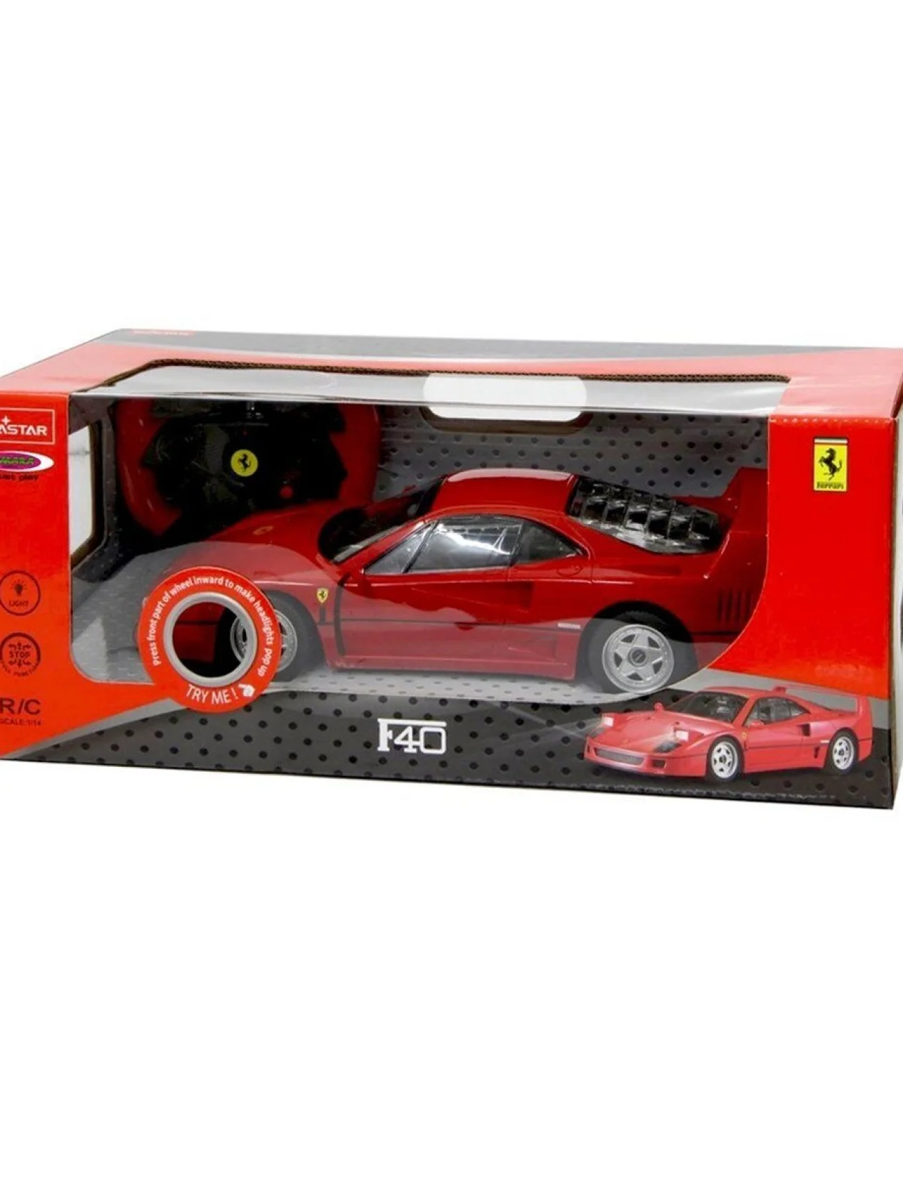 78700 Sunman, Rastar 1:14 Ferrari F40 Uzaktan Kumandalı Araba