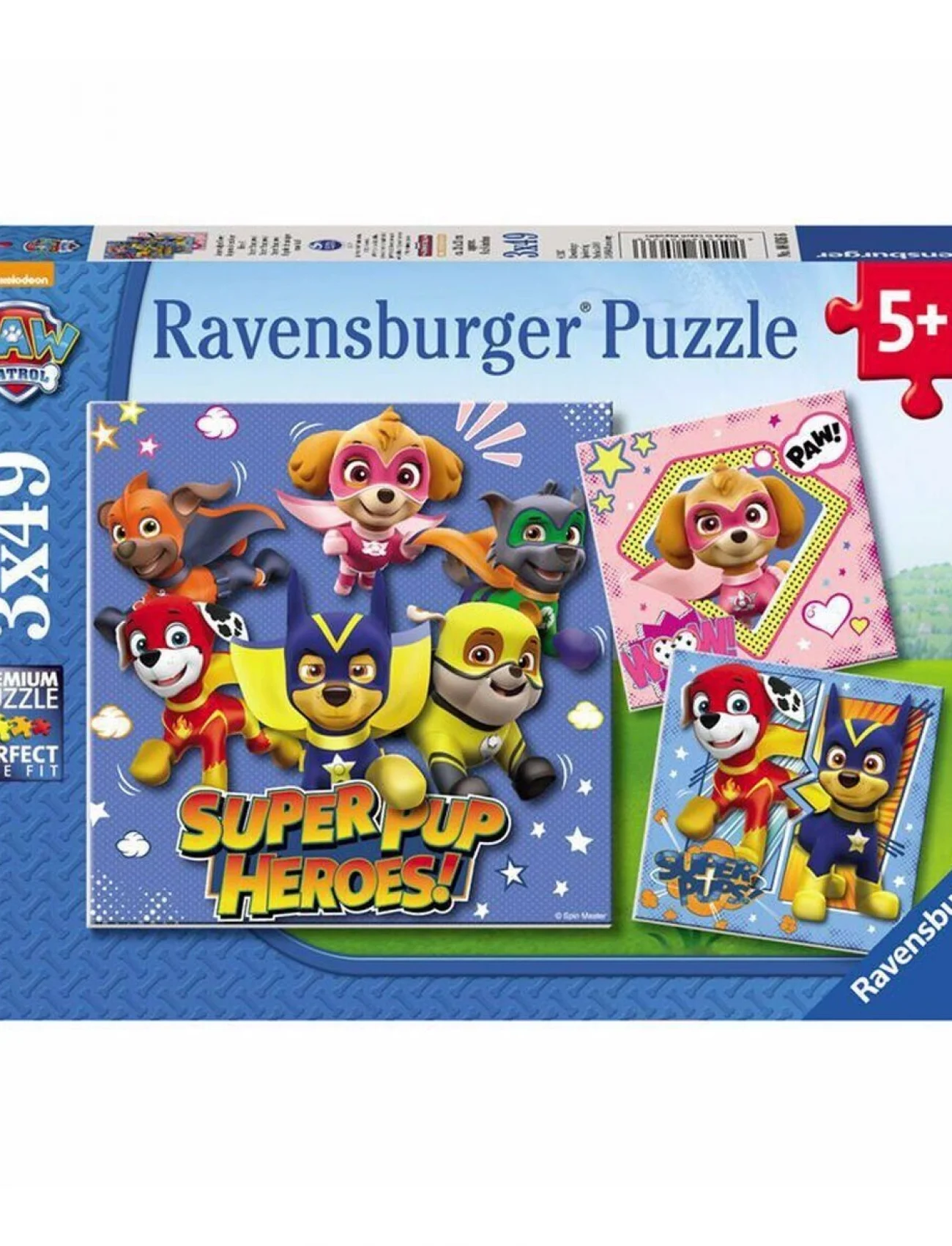 80366 Paw Patrol 3x49 parça Ravensburger Puzzle
