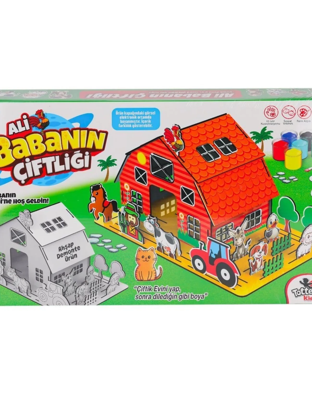 8202 Ali Babanın Çiftliği 3D Puzzle ve Boyama -Totteriq